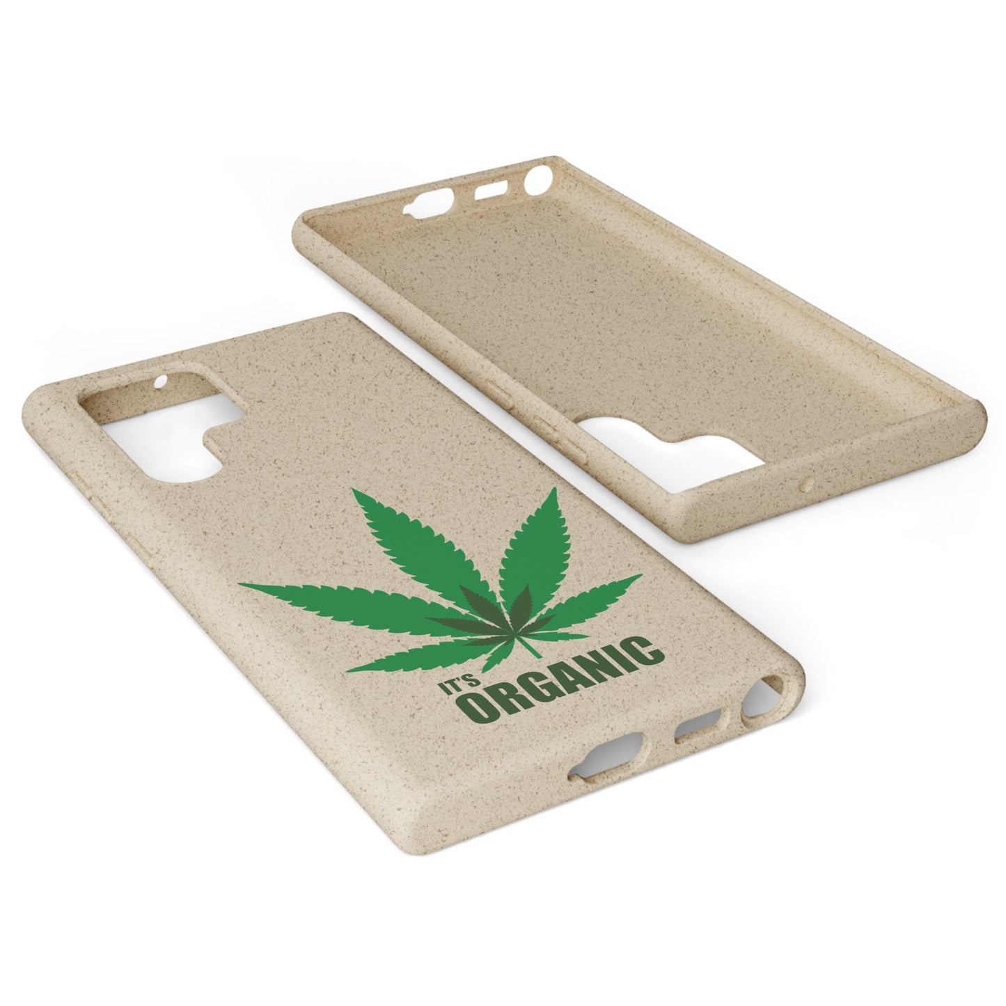 Biodegradable Phone Case - Organic Hemp Leaf Design