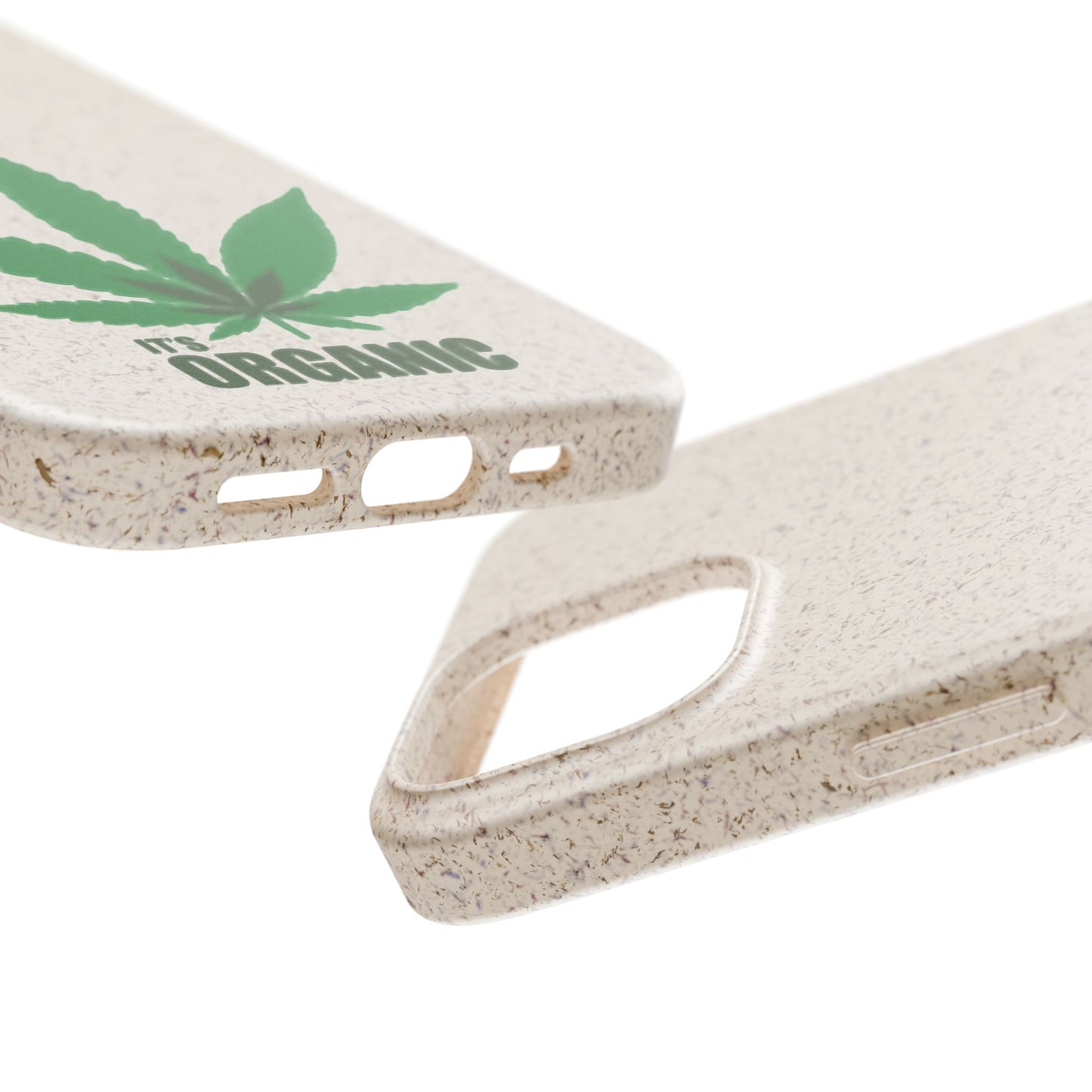 Biodegradable Phone Case - Organic Hemp Leaf Design