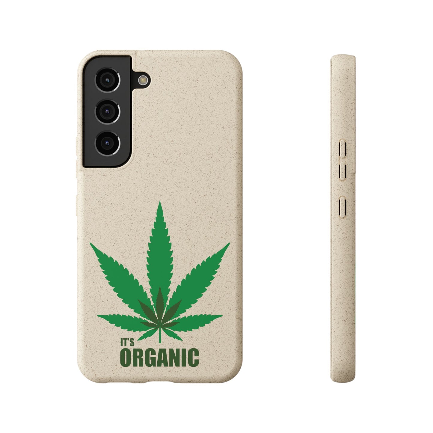 Biodegradable Phone Case - Organic Hemp Leaf Design