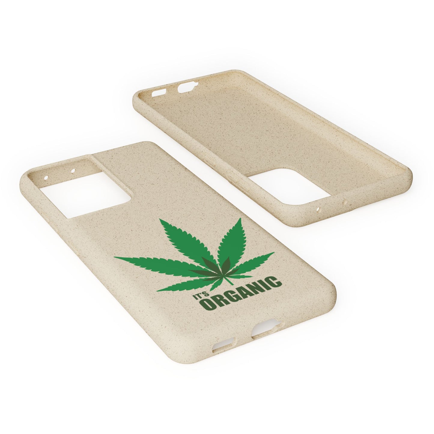 Biodegradable Phone Case - Organic Hemp Leaf Design