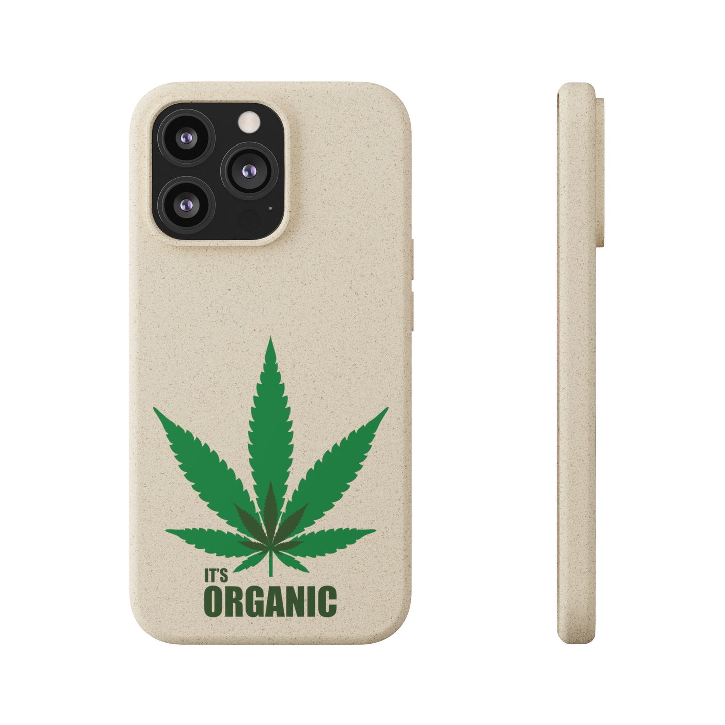Biodegradable Phone Case - Organic Hemp Leaf Design