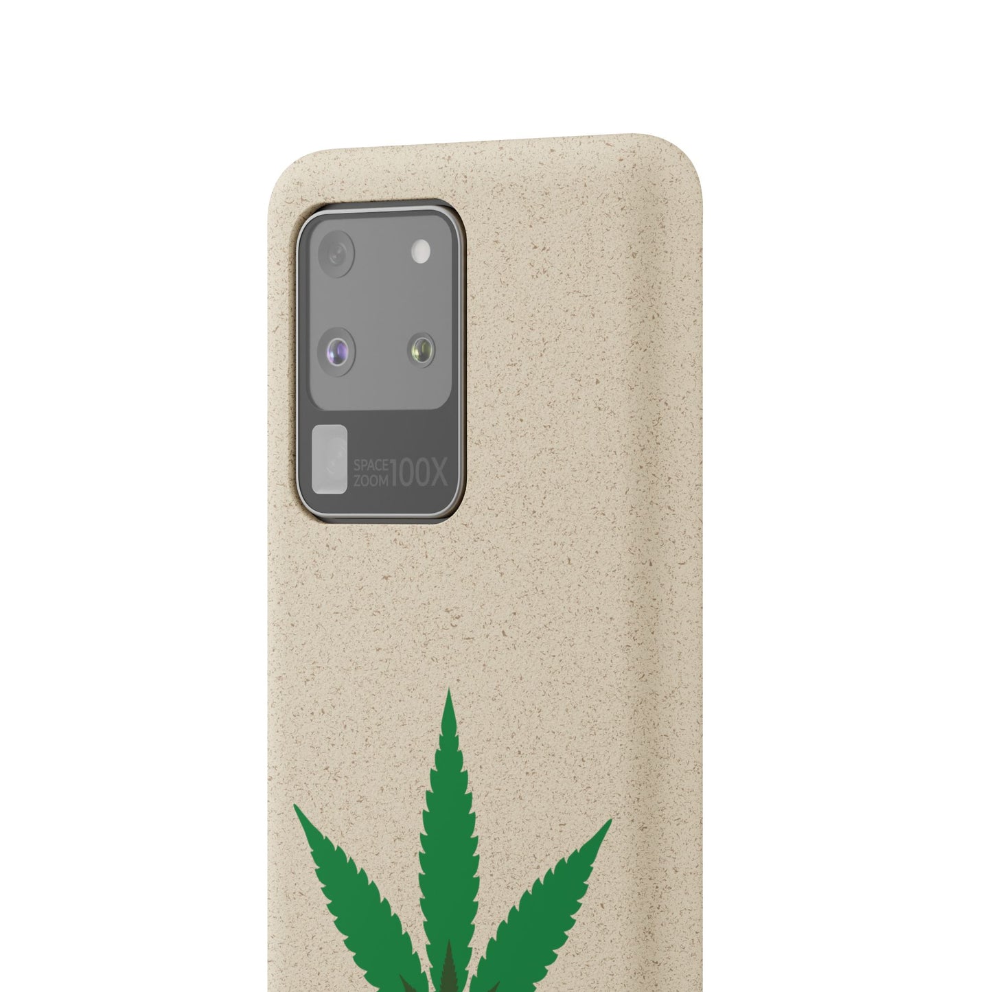 Biodegradable Phone Case - Organic Hemp Leaf Design