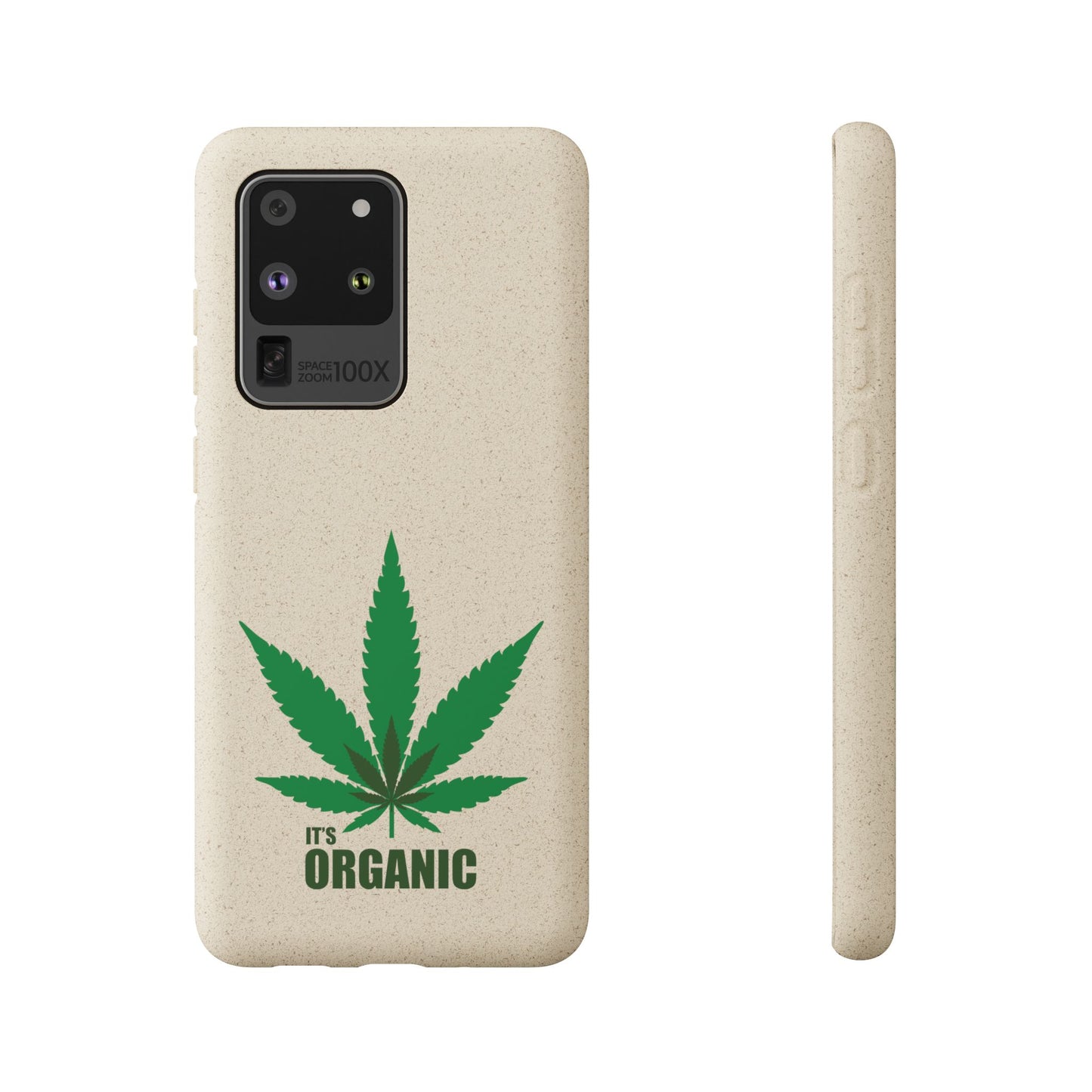 Biodegradable Phone Case - Organic Hemp Leaf Design