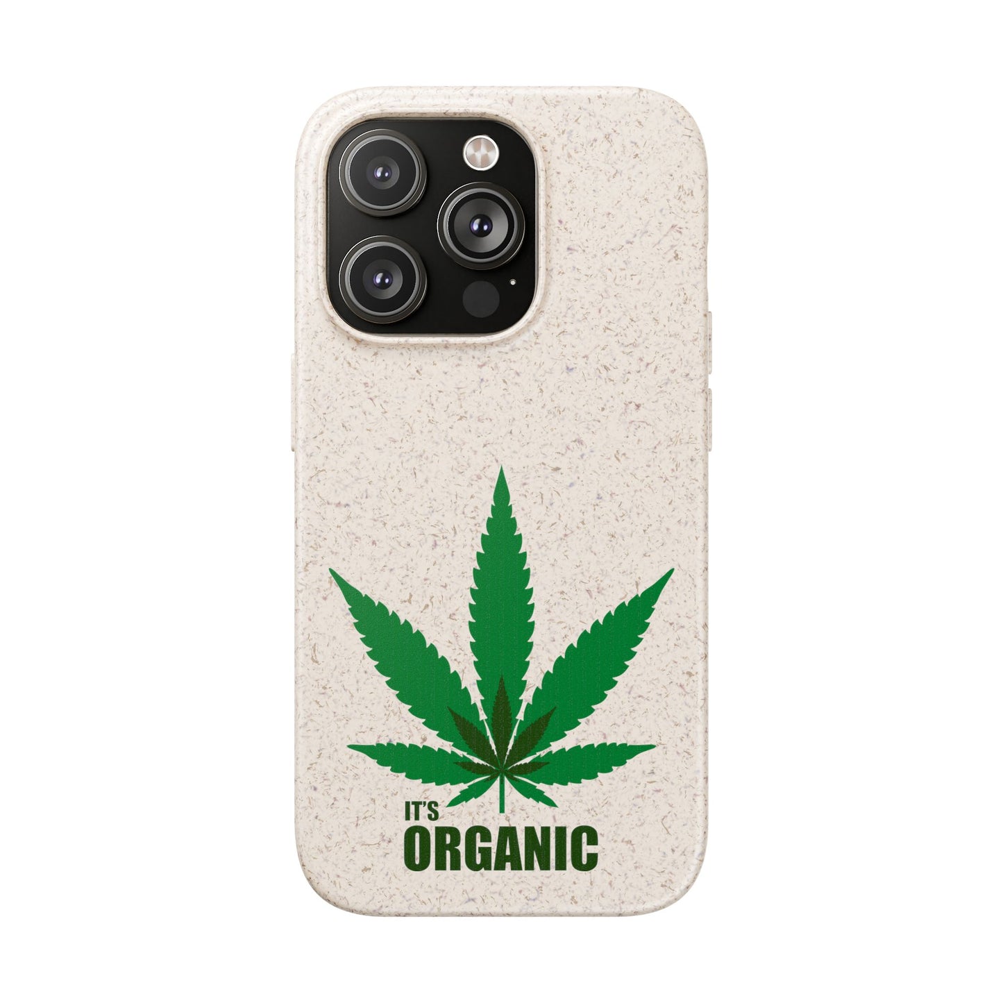 Biodegradable Phone Case - Organic Hemp Leaf Design