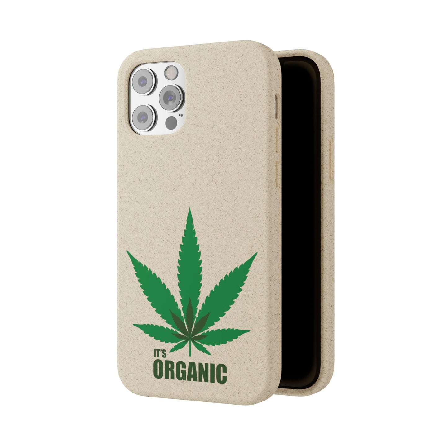 Biodegradable Phone Case - Organic Hemp Leaf Design