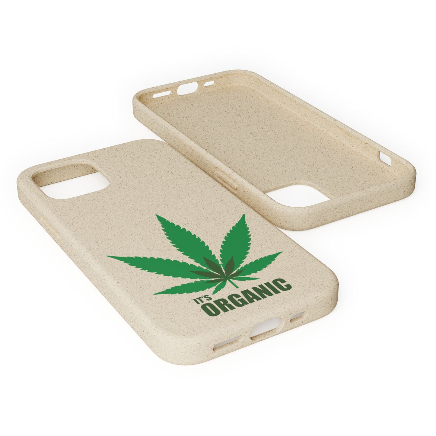 Biodegradable Phone Case - Organic Hemp Leaf Design