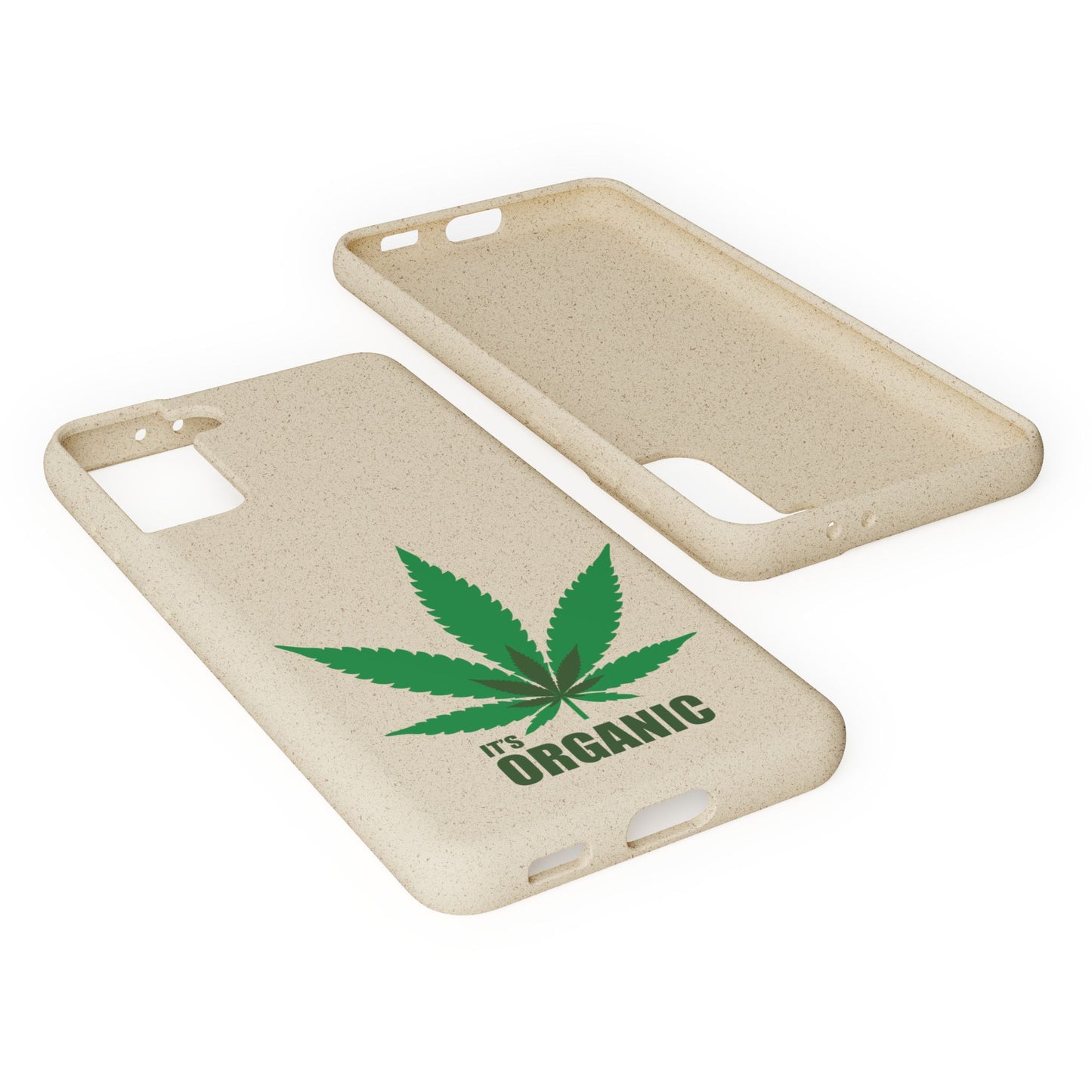 Biodegradable Phone Case - Organic Hemp Leaf Design