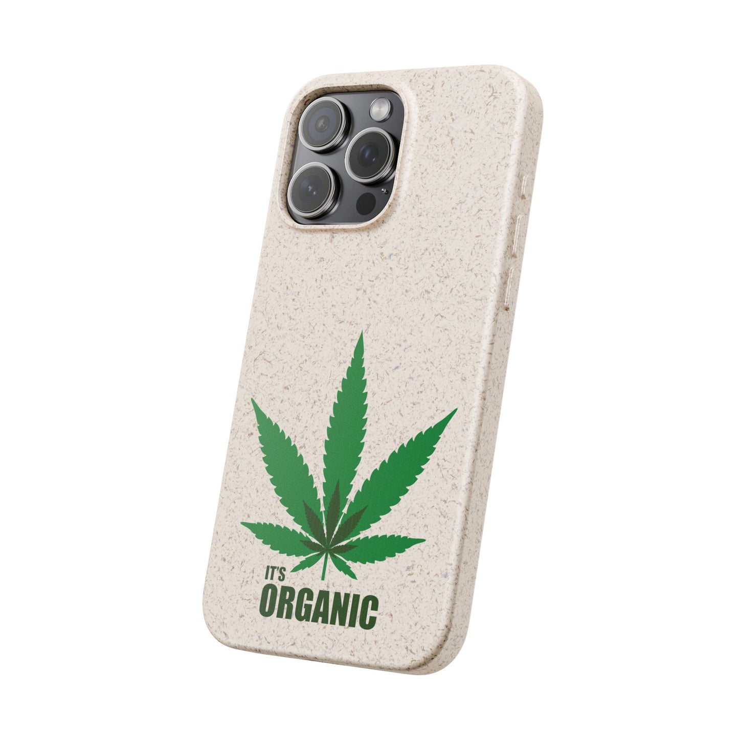 Biodegradable Phone Case - Organic Hemp Leaf Design