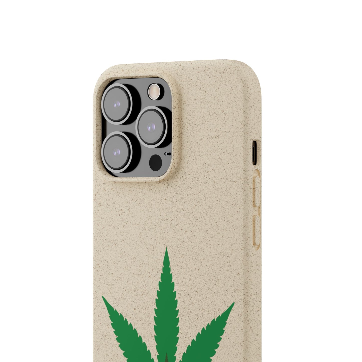 Biodegradable Phone Case - Organic Hemp Leaf Design