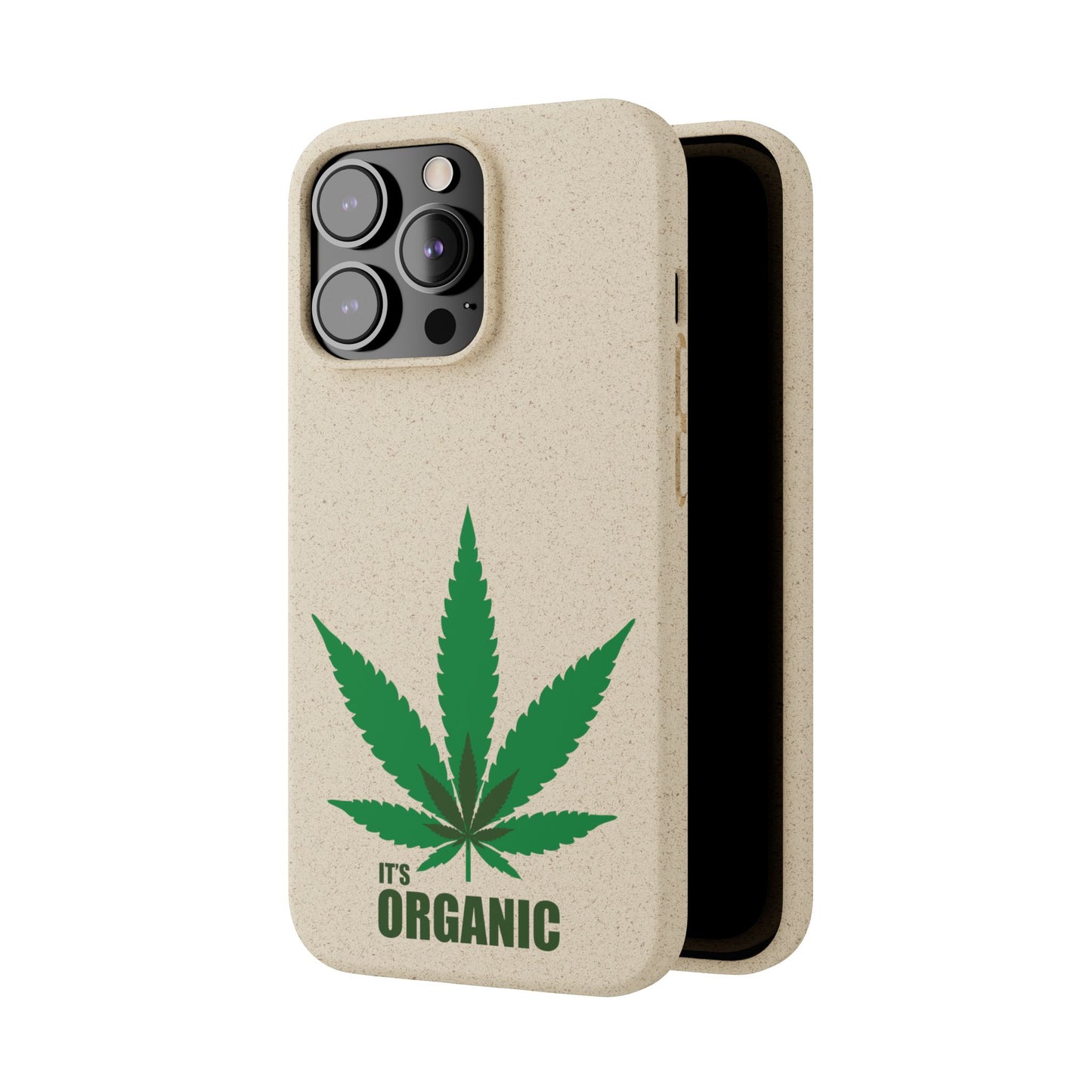 Biodegradable Phone Case - Organic Hemp Leaf Design
