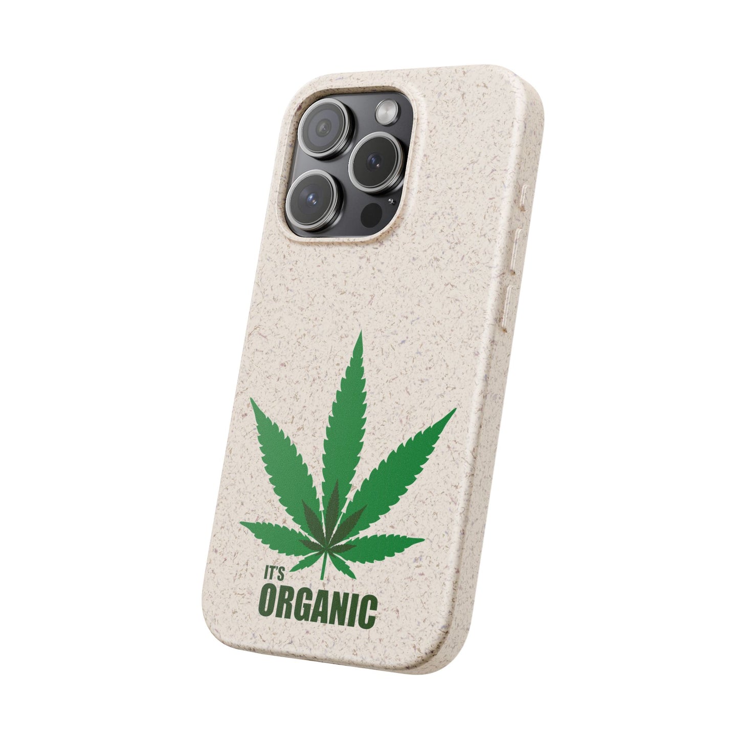Biodegradable Phone Case - Organic Hemp Leaf Design