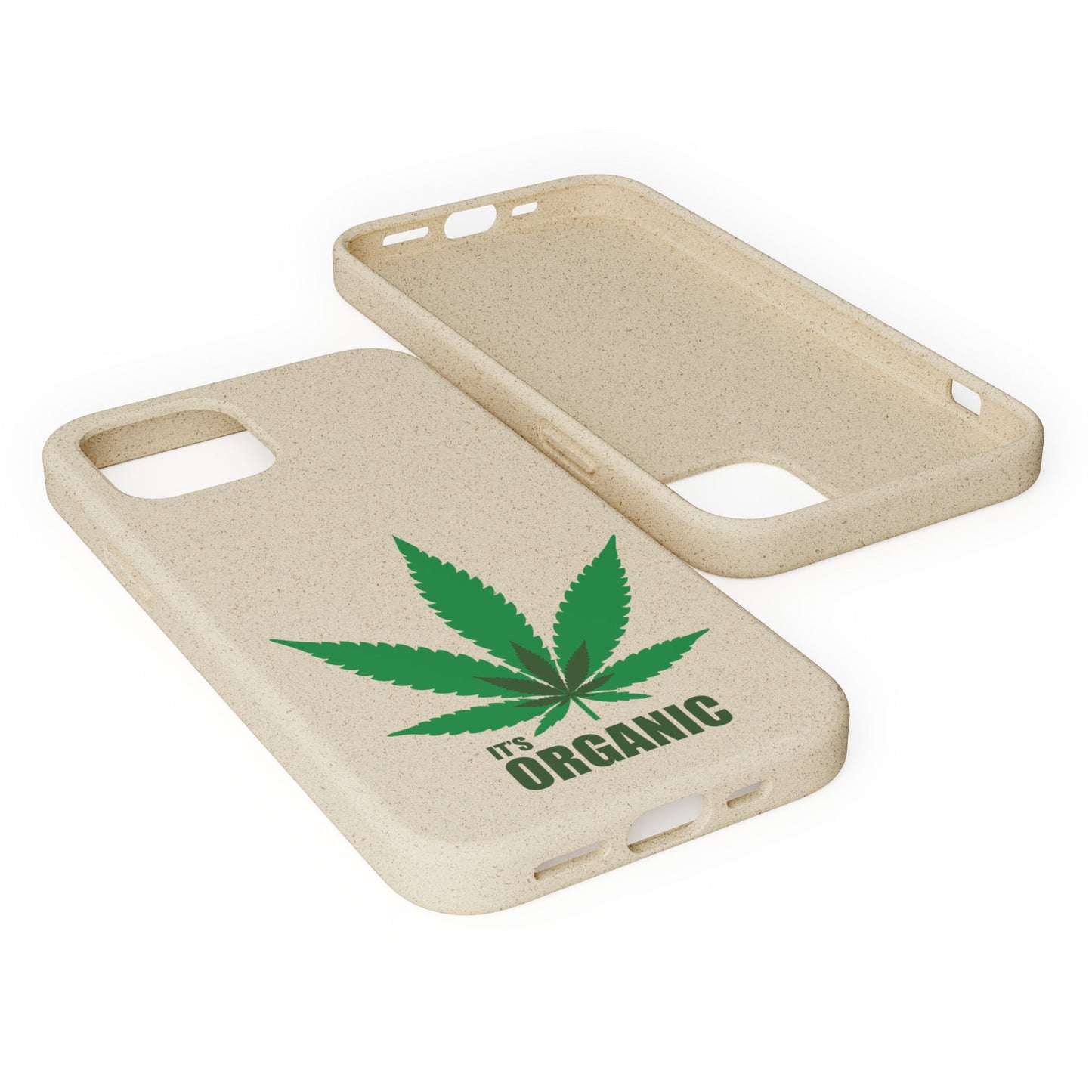 Biodegradable Phone Case - Organic Hemp Leaf Design