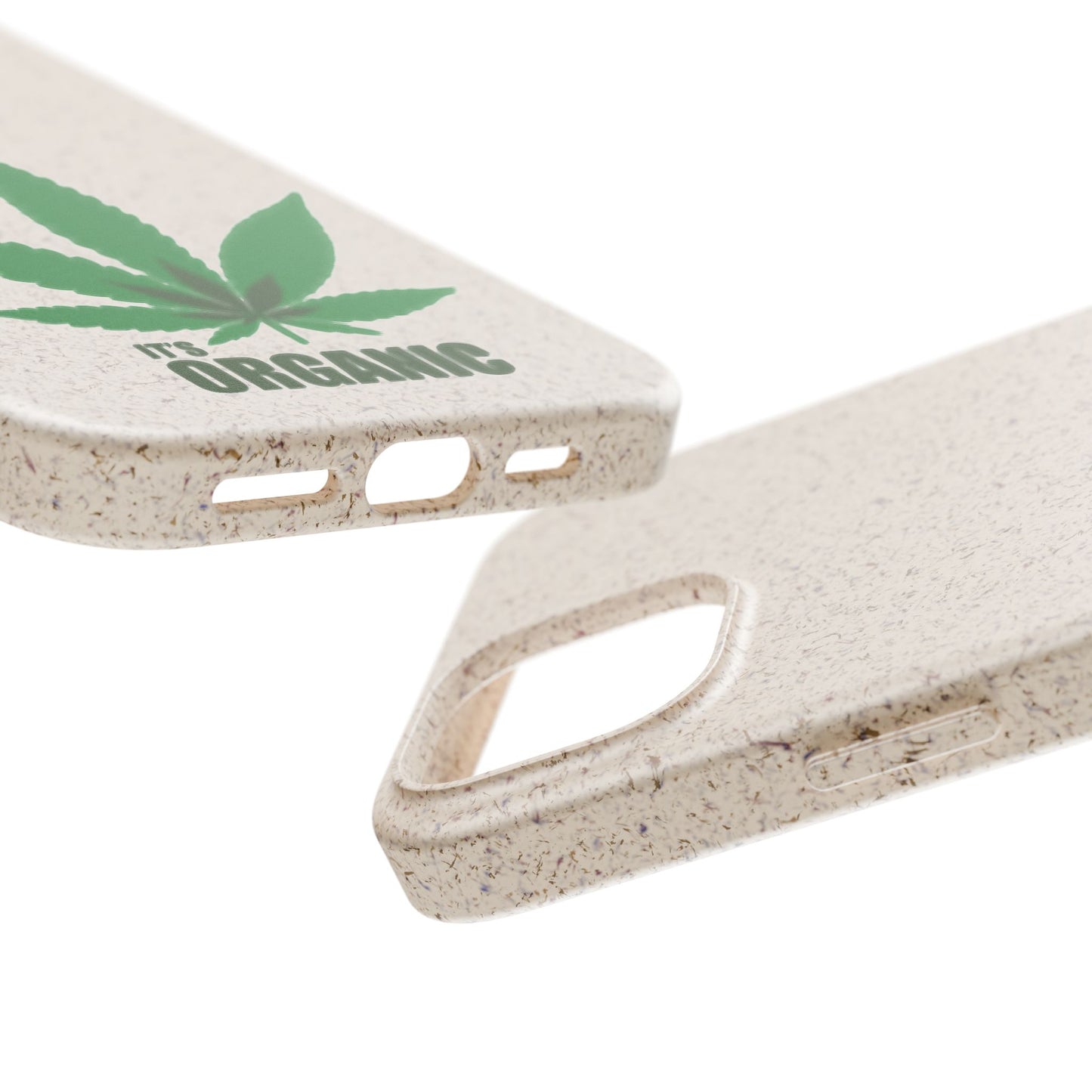 Biodegradable Phone Case - Organic Hemp Leaf Design