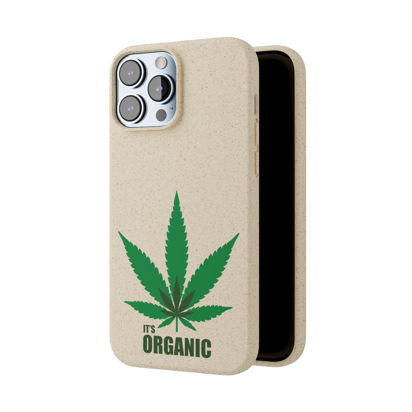 Biodegradable Phone Case - Organic Hemp Leaf Design
