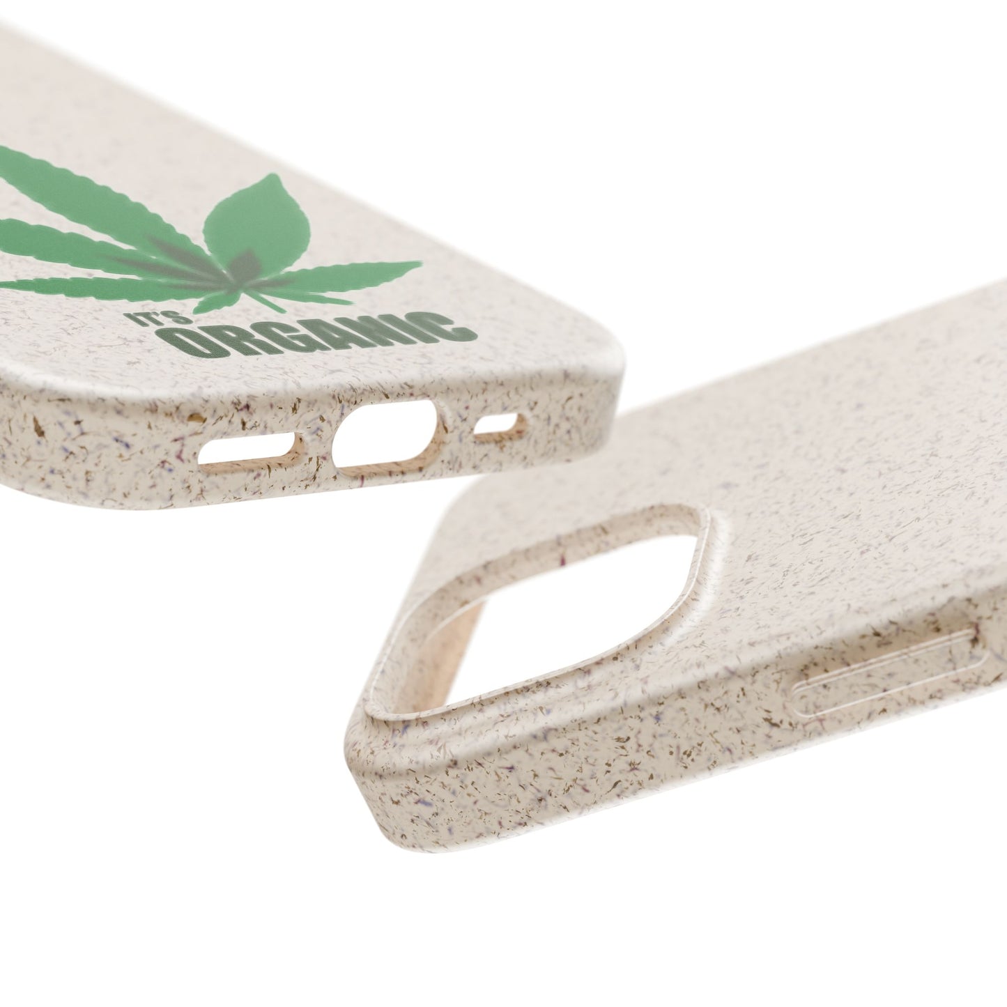 Biodegradable Phone Case - Organic Hemp Leaf Design