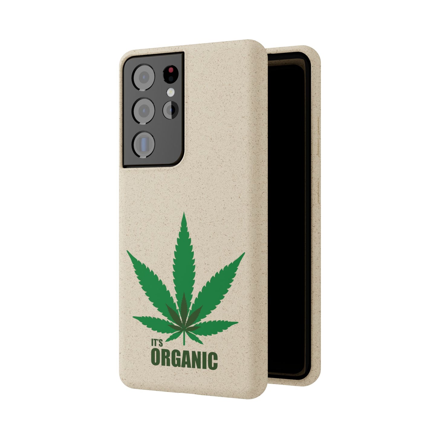Biodegradable Phone Case - Organic Hemp Leaf Design