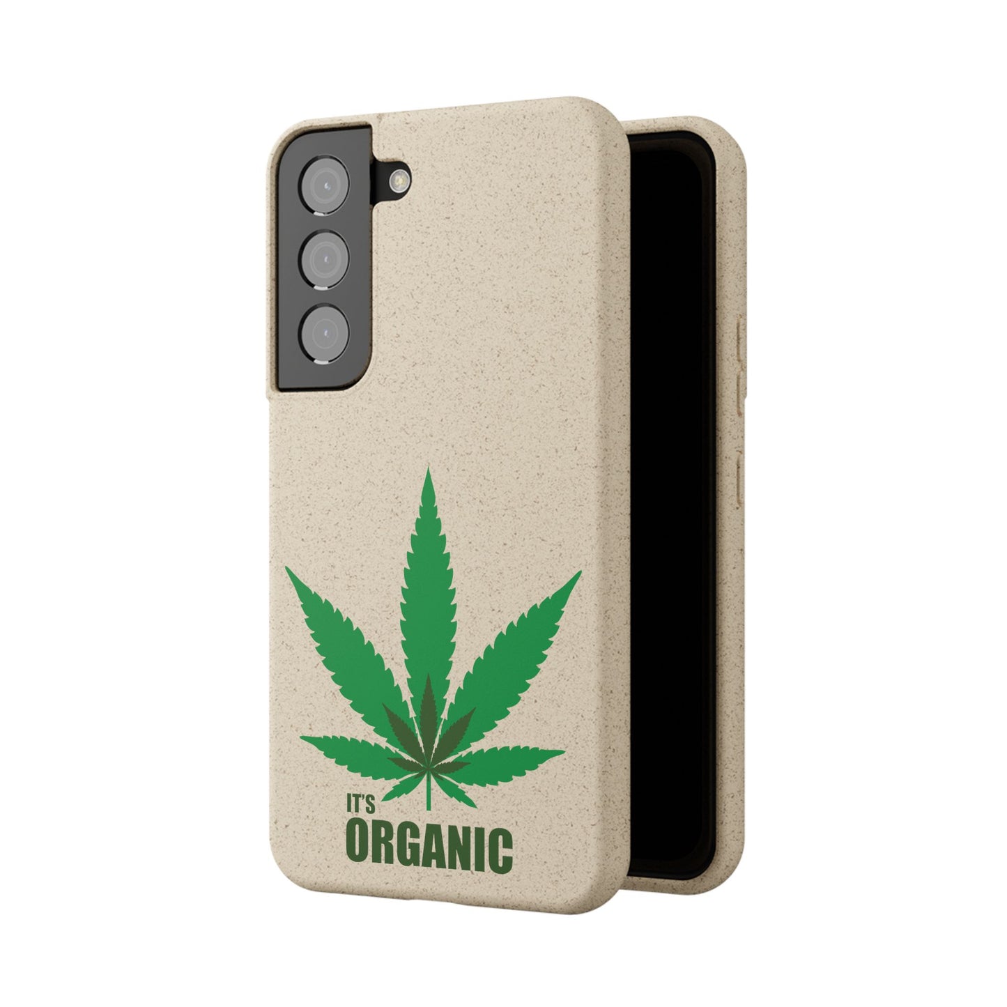 Biodegradable Phone Case - Organic Hemp Leaf Design