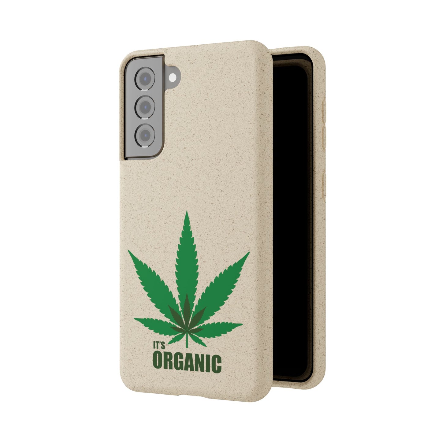 Biodegradable Phone Case - Organic Hemp Leaf Design