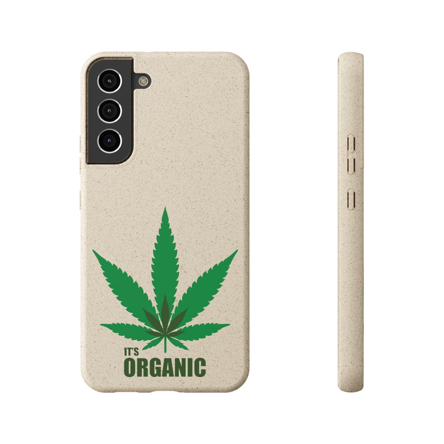 Biodegradable Phone Case - Organic Hemp Leaf Design