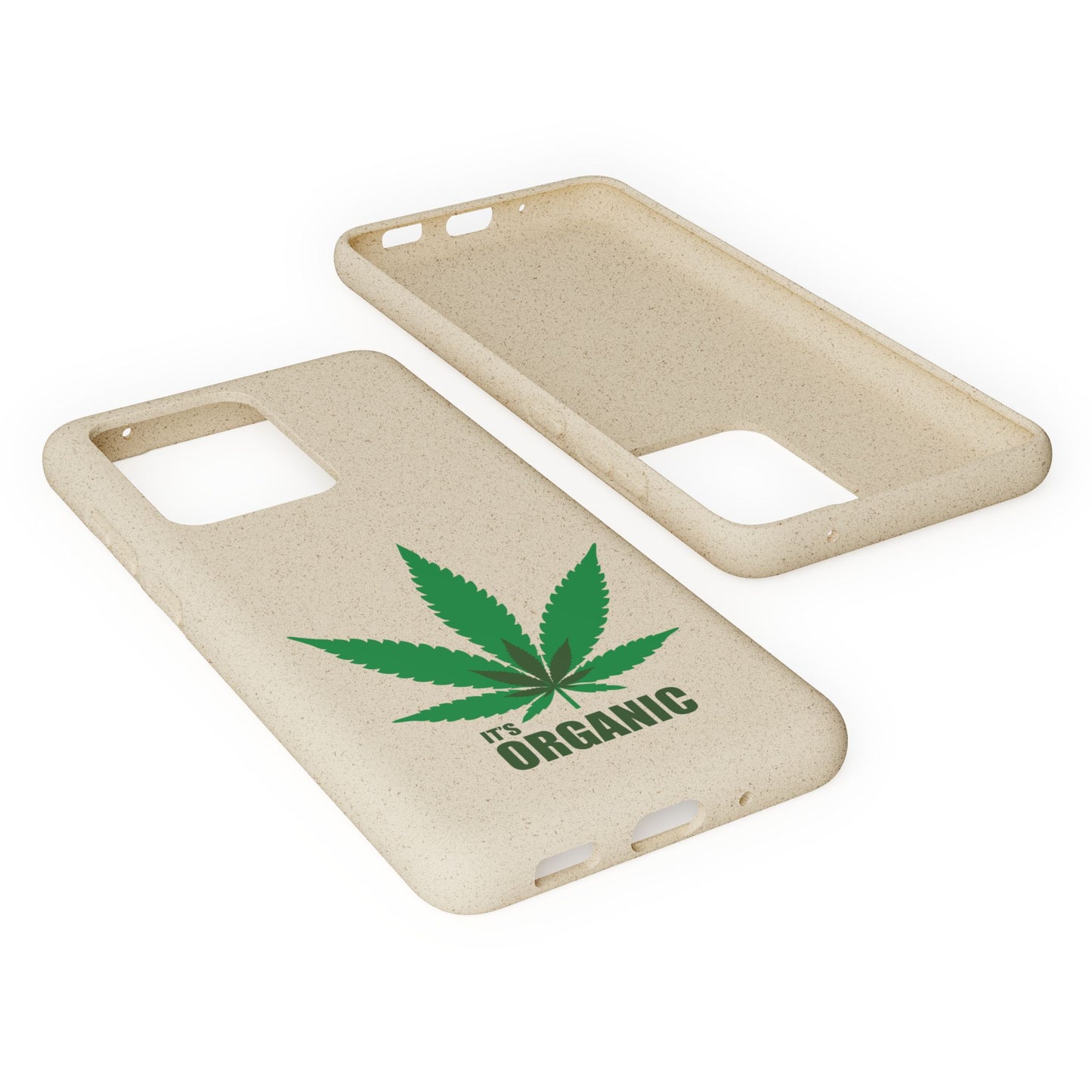Biodegradable Phone Case - Organic Hemp Leaf Design
