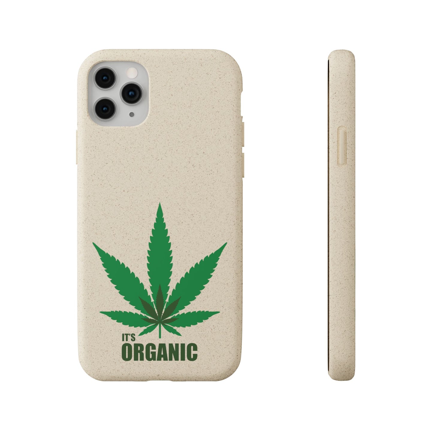 Biodegradable Phone Case - Organic Hemp Leaf Design