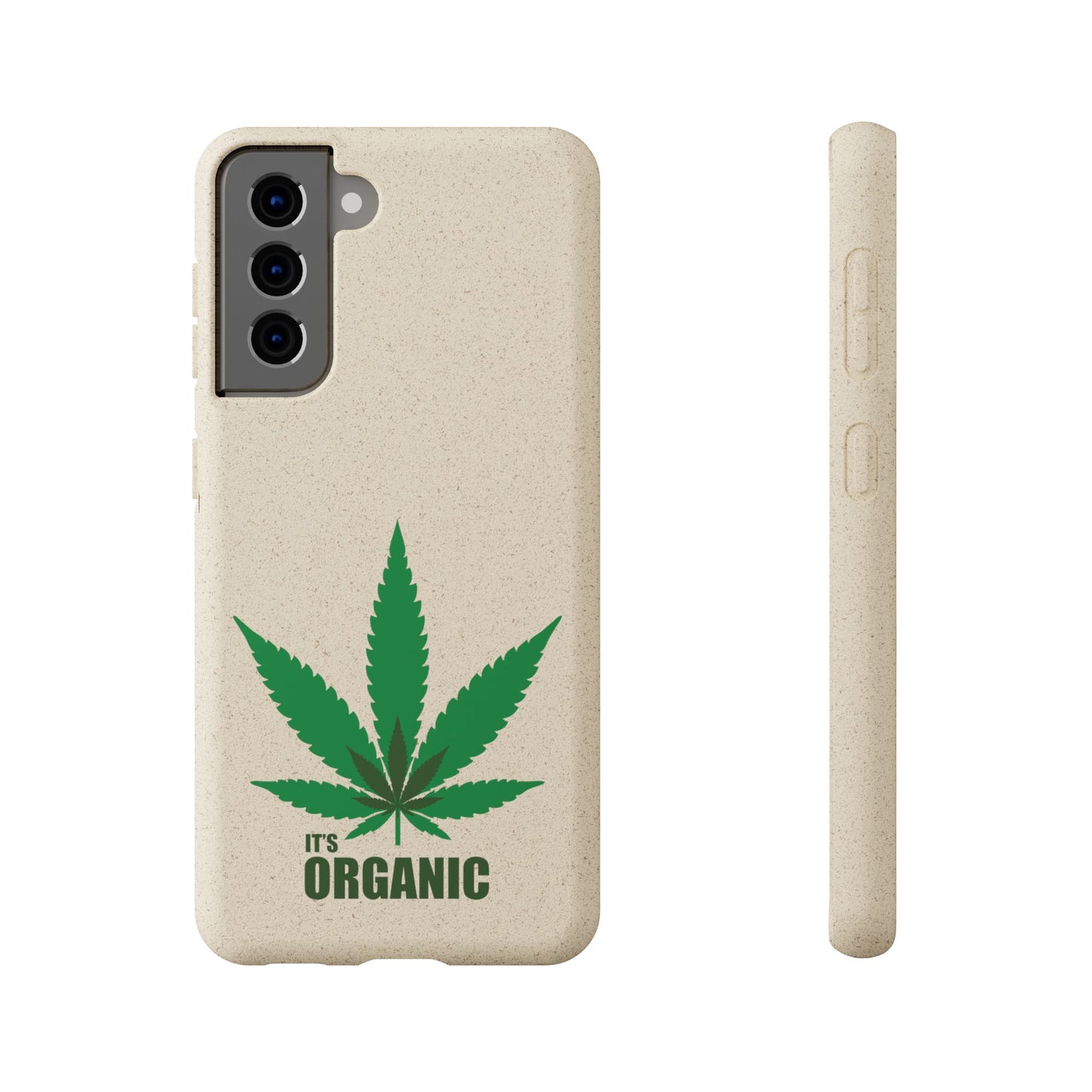 Biodegradable Phone Case - Organic Hemp Leaf Design