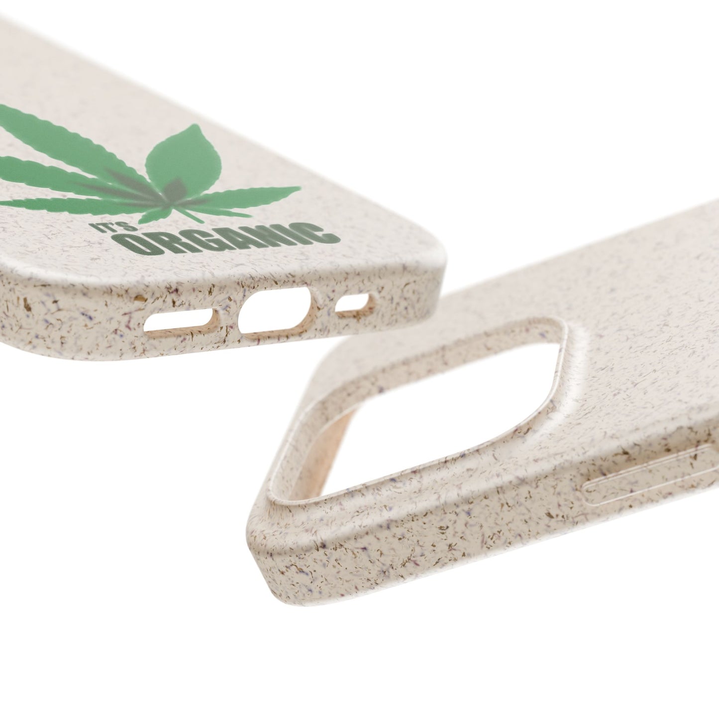 Biodegradable Phone Case - Organic Hemp Leaf Design