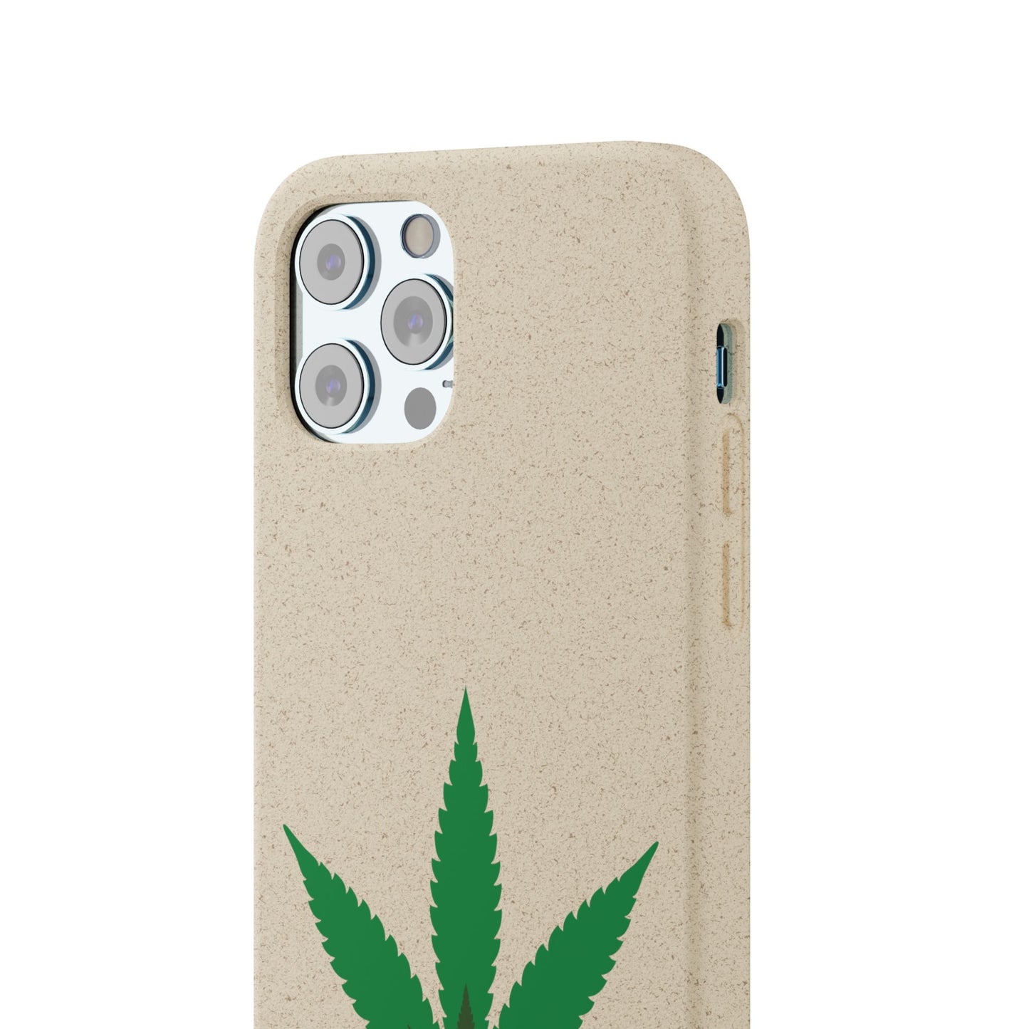 Biodegradable Phone Case - Organic Hemp Leaf Design