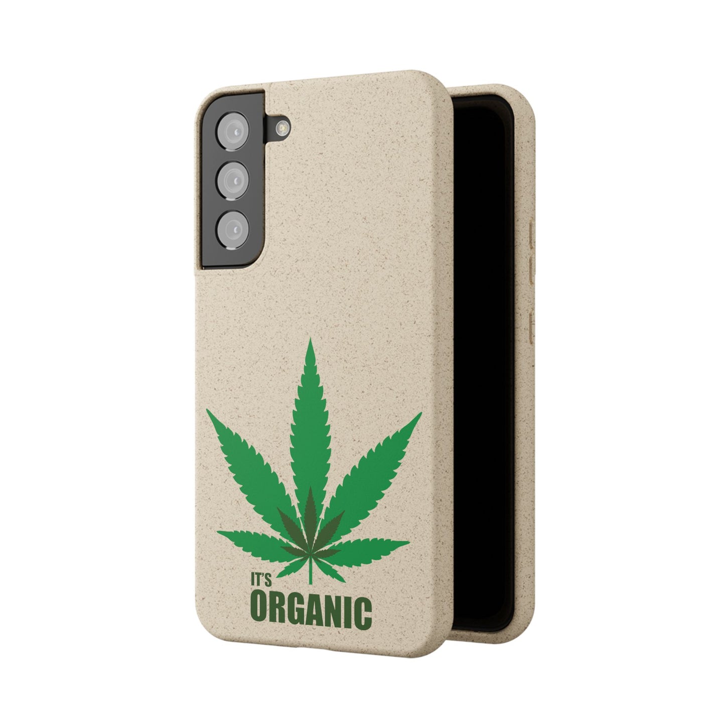 Biodegradable Phone Case - Organic Hemp Leaf Design