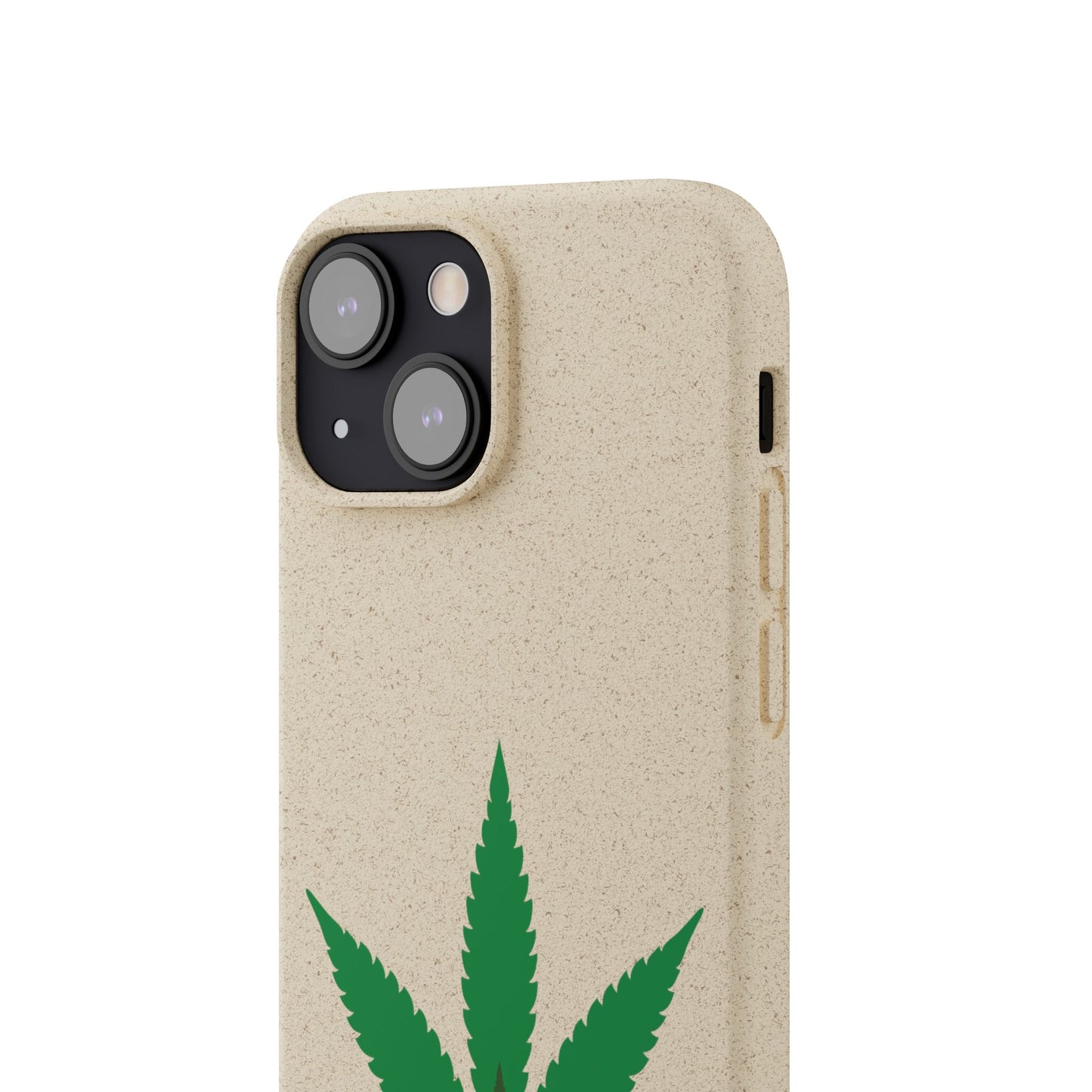 Biodegradable Phone Case - Organic Hemp Leaf Design