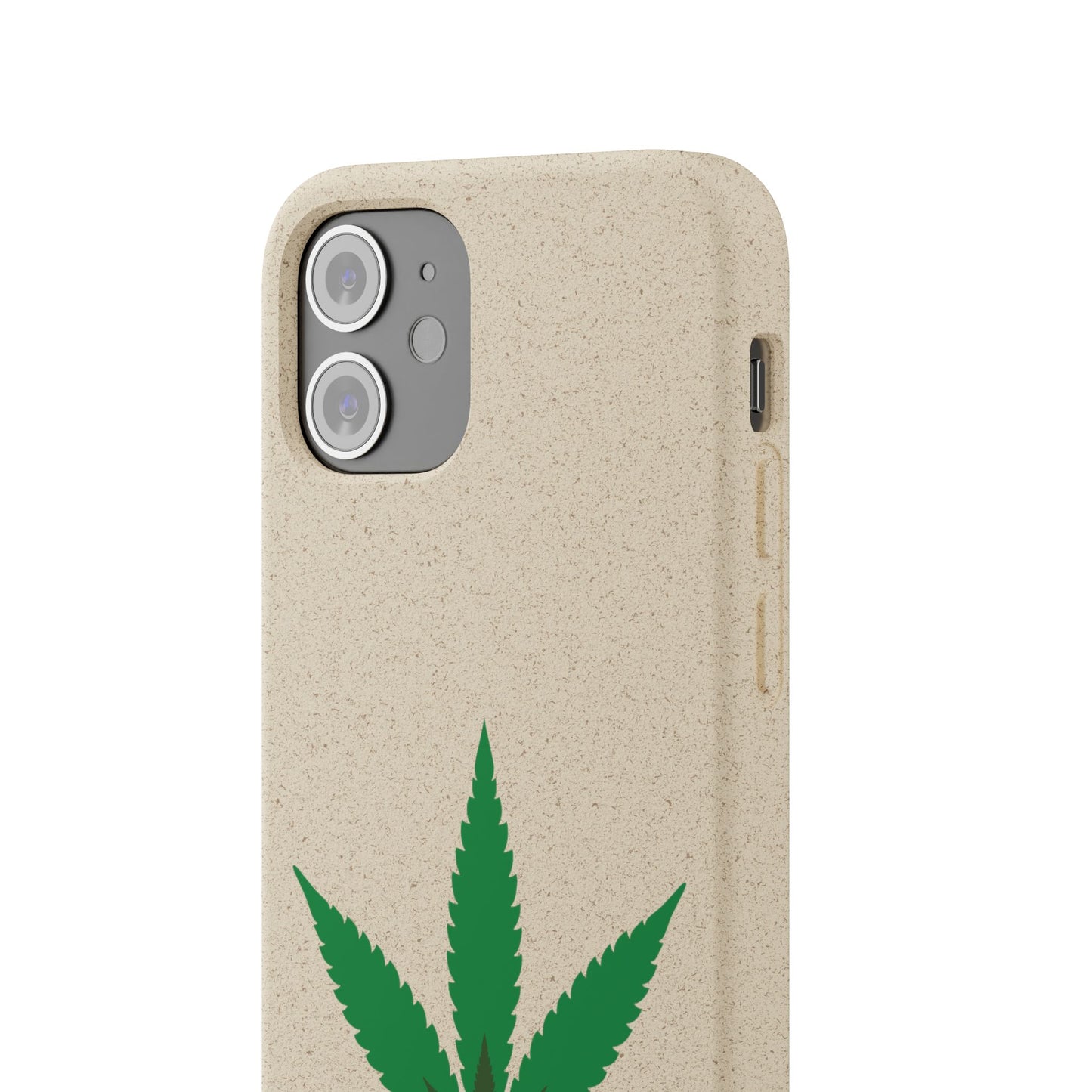Biodegradable Phone Case - Organic Hemp Leaf Design
