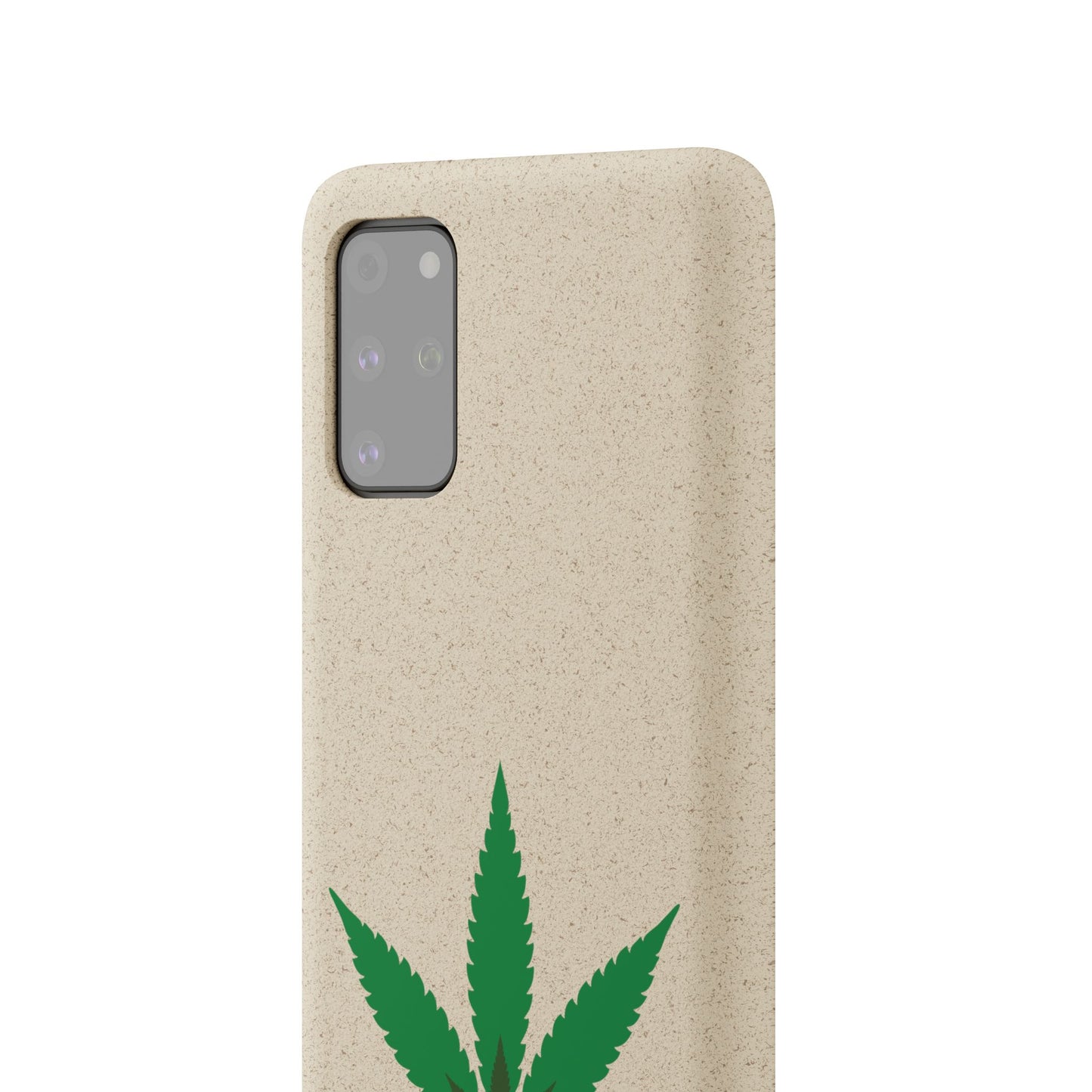 Biodegradable Phone Case - Organic Hemp Leaf Design