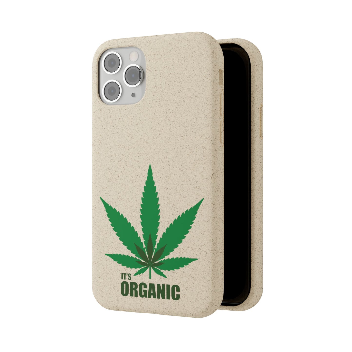 Biodegradable Phone Case - Organic Hemp Leaf Design