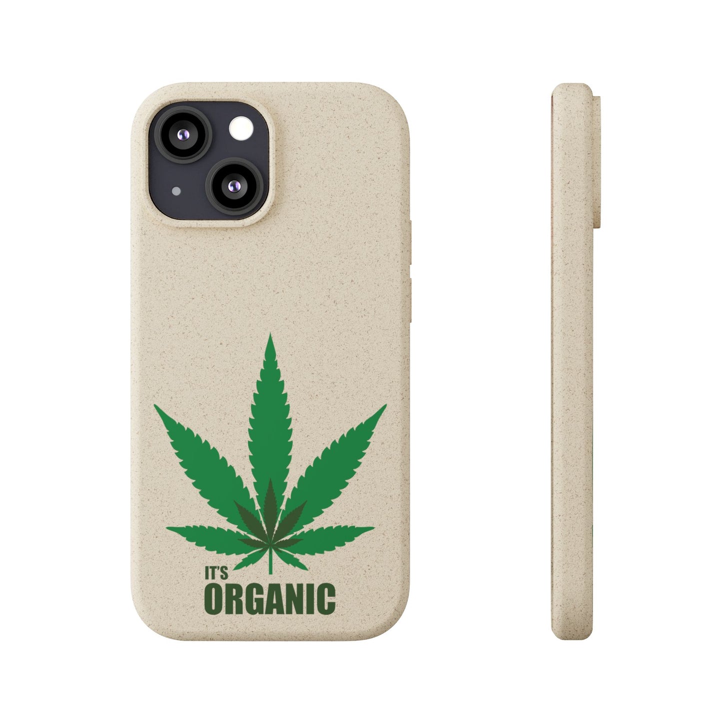 Biodegradable Phone Case - Organic Hemp Leaf Design