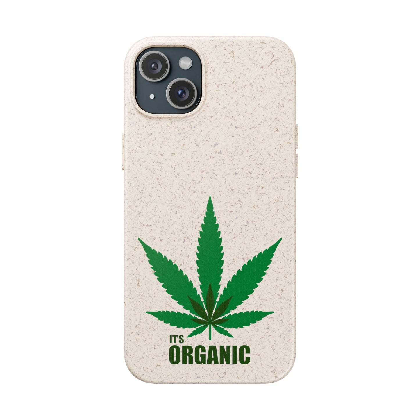 Biodegradable Phone Case - Organic Hemp Leaf Design