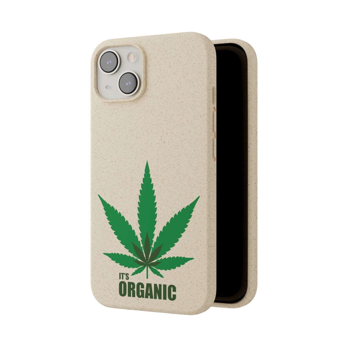 Biodegradable Phone Case - Organic Hemp Leaf Design