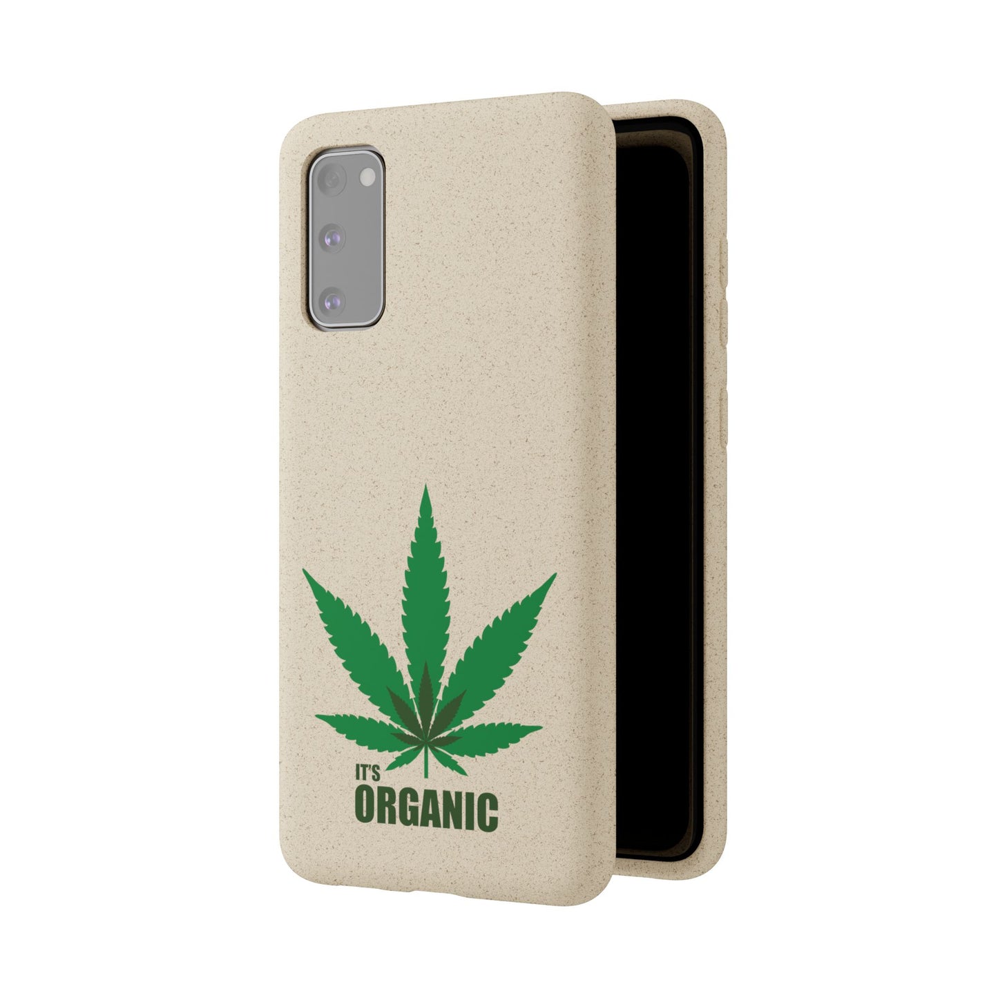 Biodegradable Phone Case - Organic Hemp Leaf Design