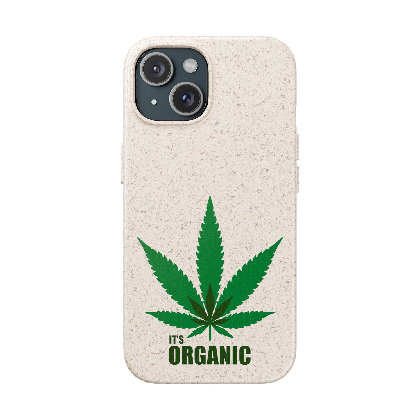 Biodegradable Phone Case - Organic Hemp Leaf Design