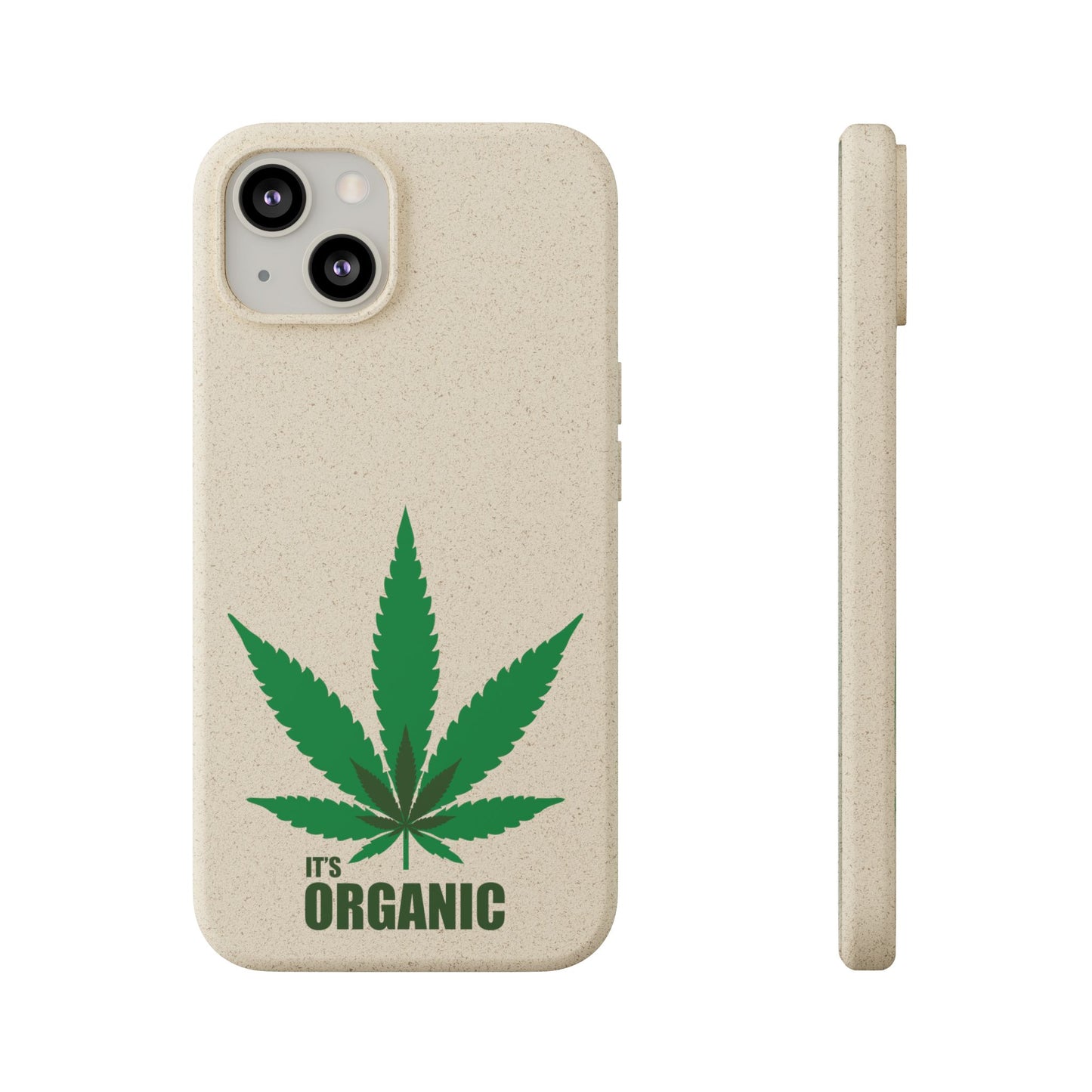 Biodegradable Phone Case - Organic Hemp Leaf Design