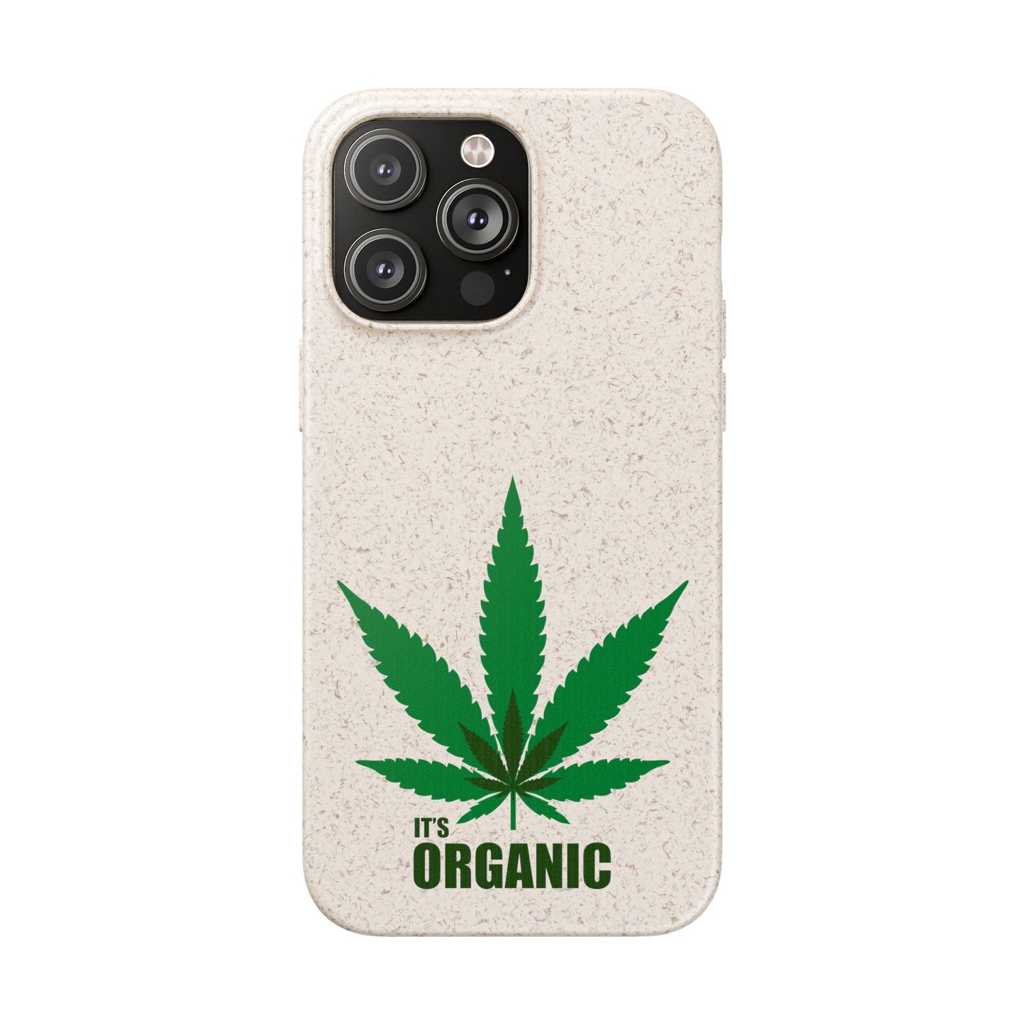 Biodegradable Phone Case - Organic Hemp Leaf Design