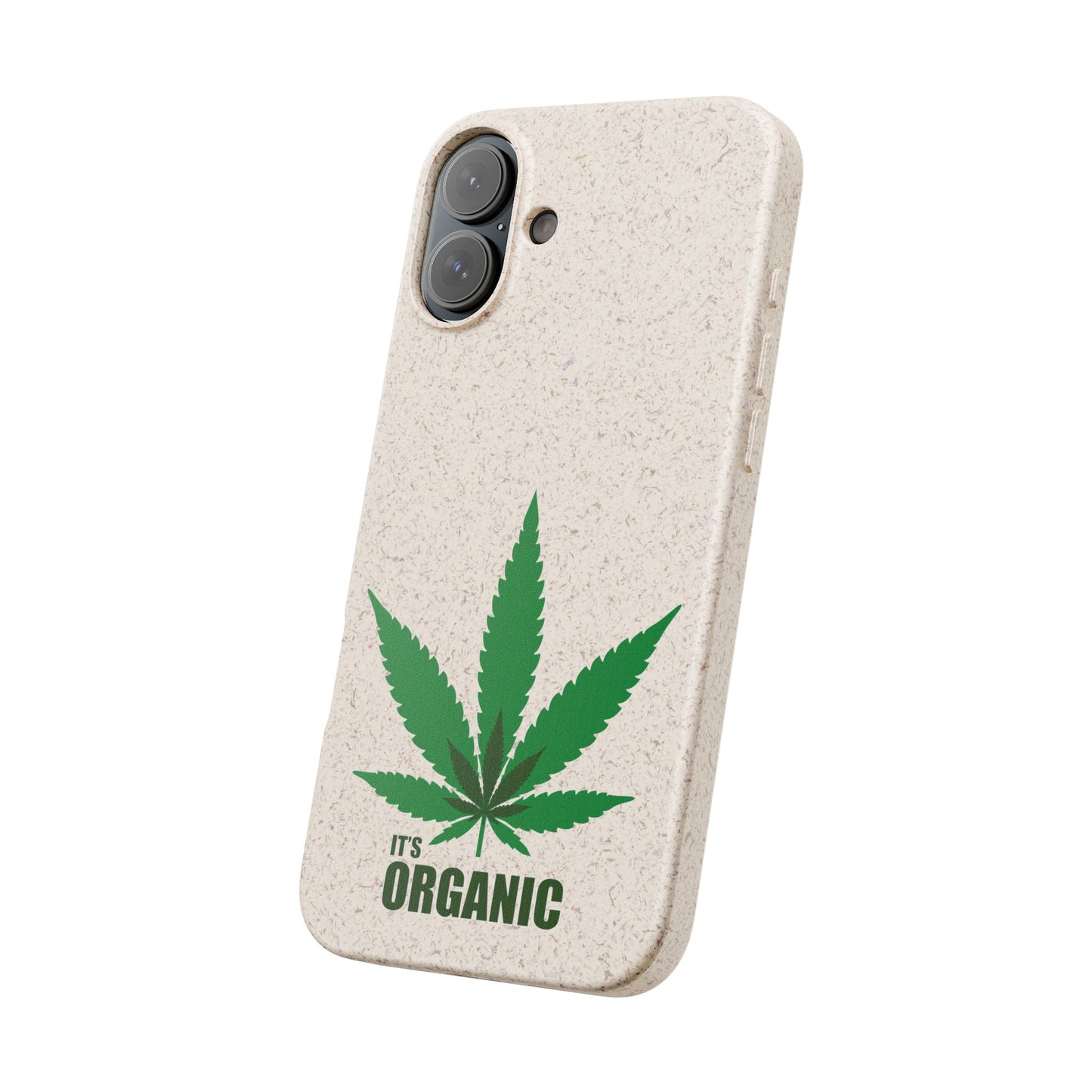Biodegradable Phone Case - Organic Hemp Leaf Design