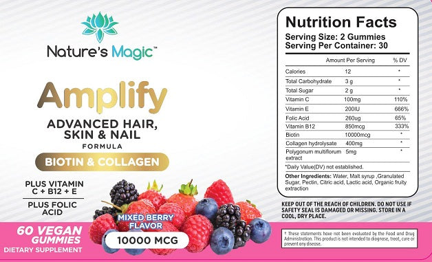 Nature's Advance Hair, Skin & Nail Formula With Biotin & Collagen