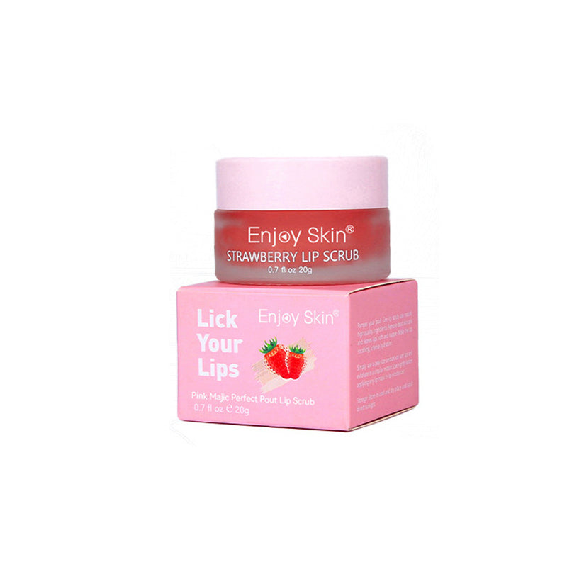 Strawberry Lip Scrub Vegan Exfoliating Envase Para Sugar Pink Lip Scrub