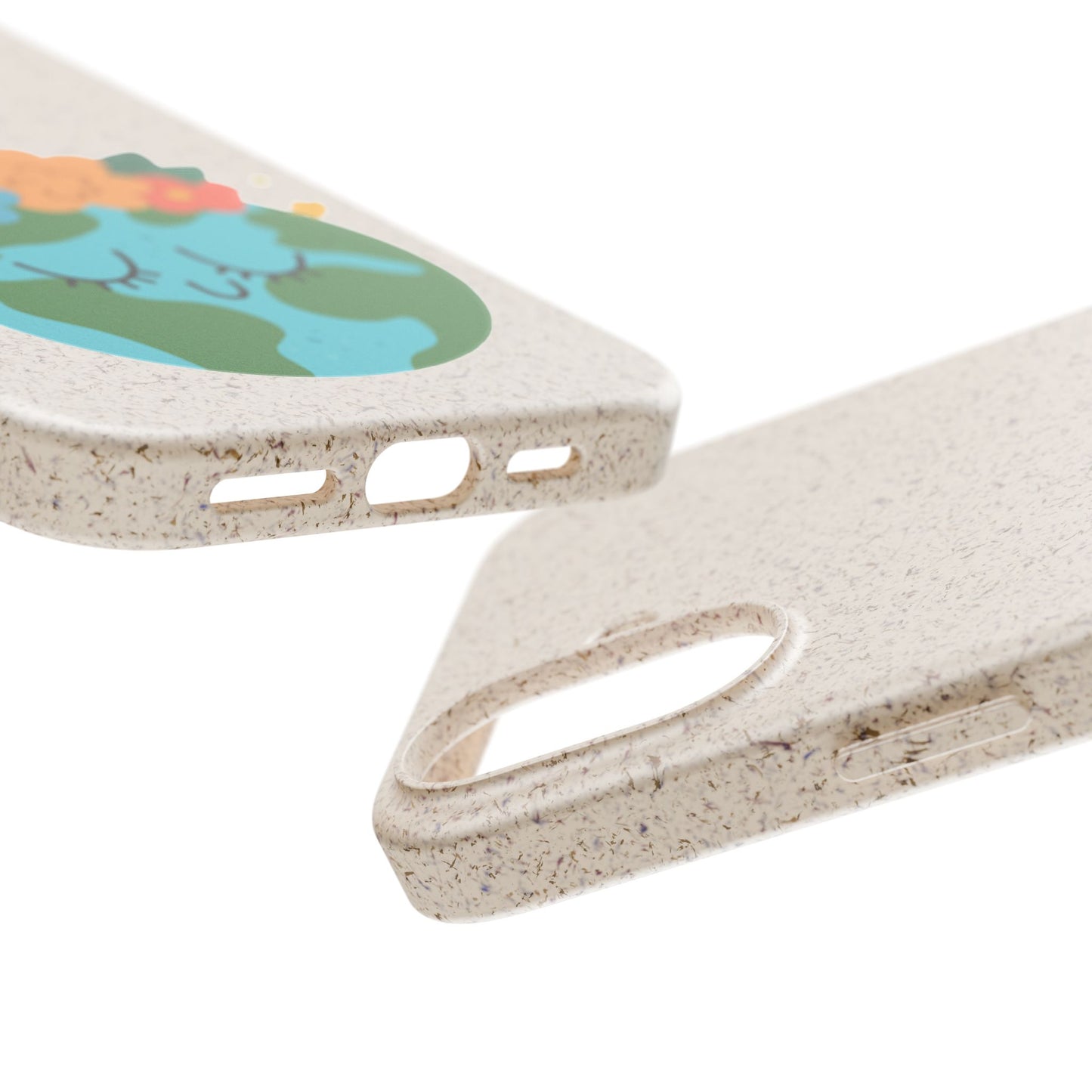 Eco-Friendly Biodegradable Phone Case - Cute Earth Design