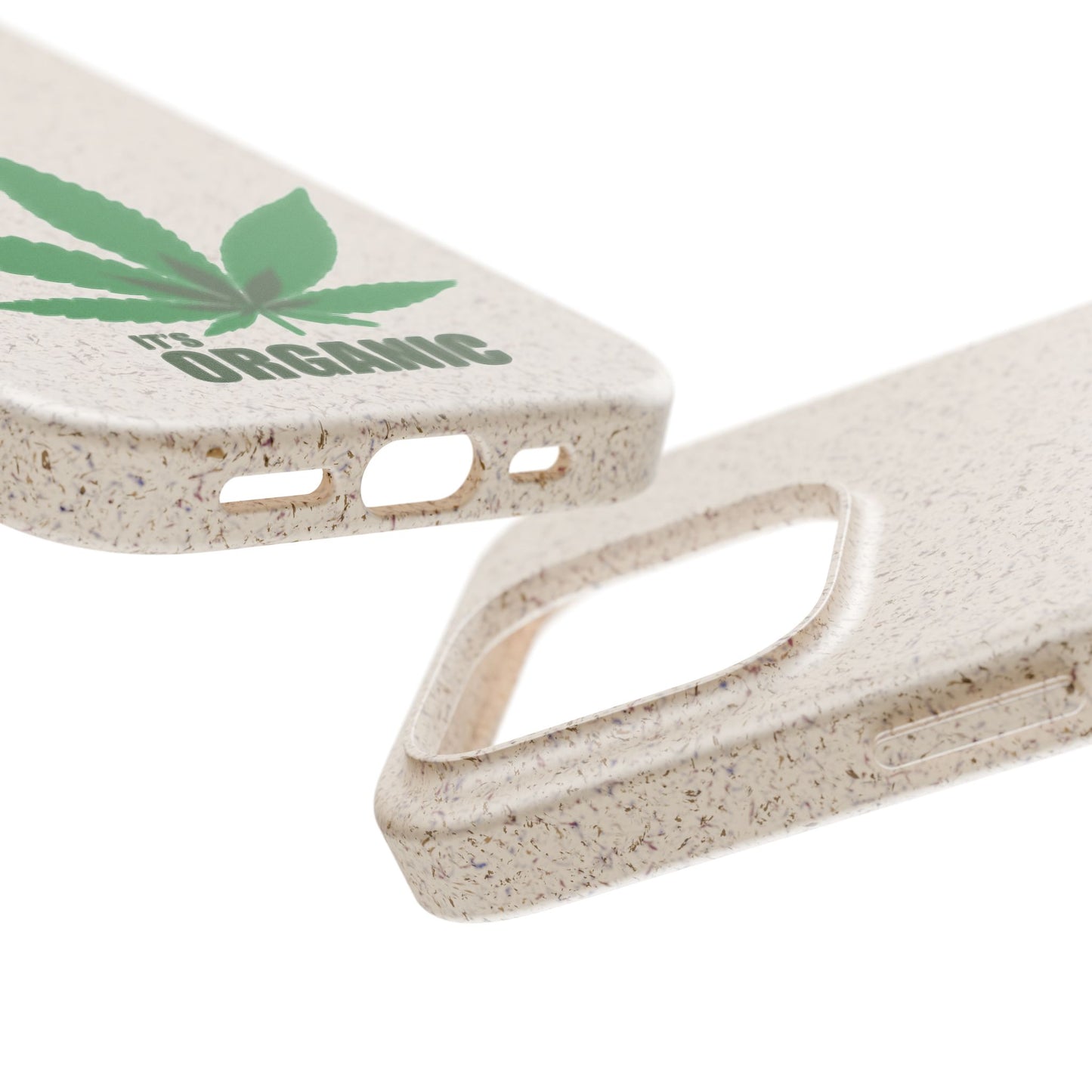 Biodegradable Phone Case - Organic Hemp Leaf Design