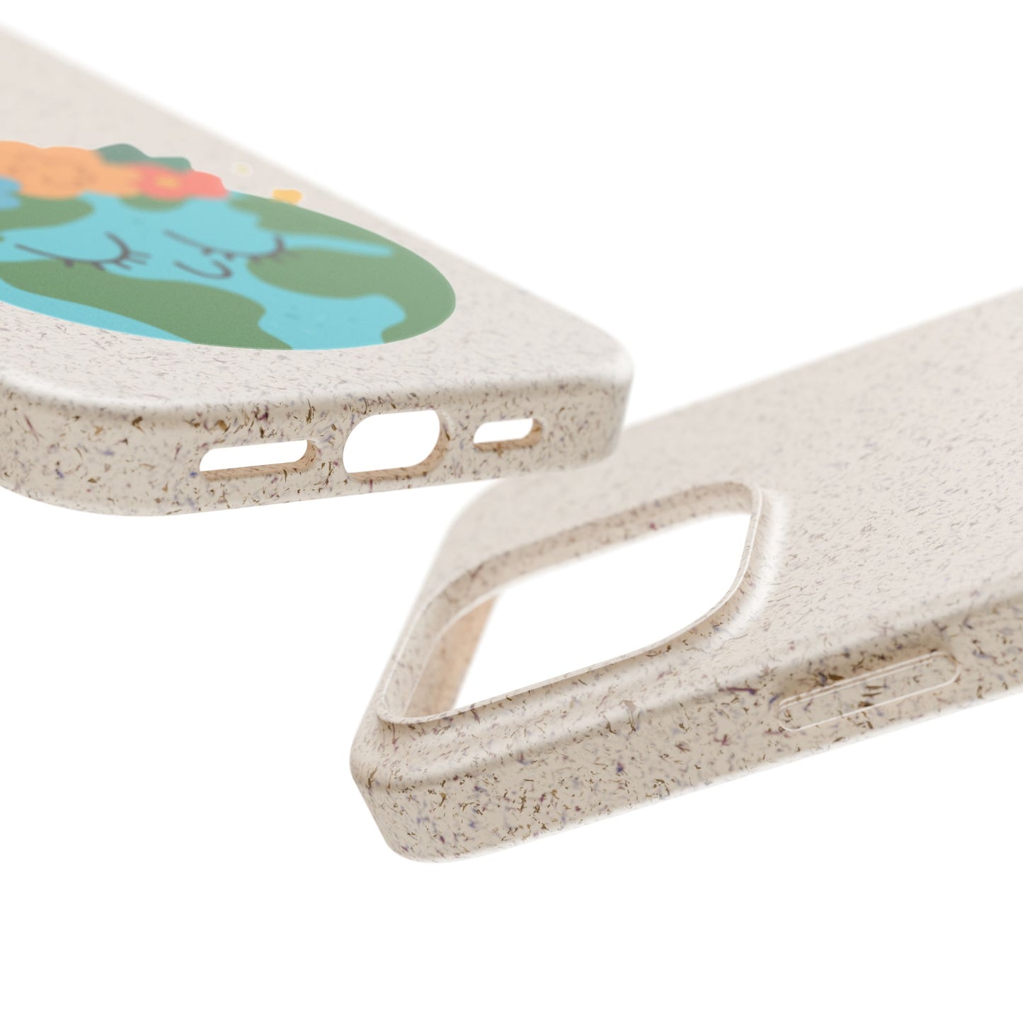 Eco-Friendly Biodegradable Phone Case - Cute Earth Design