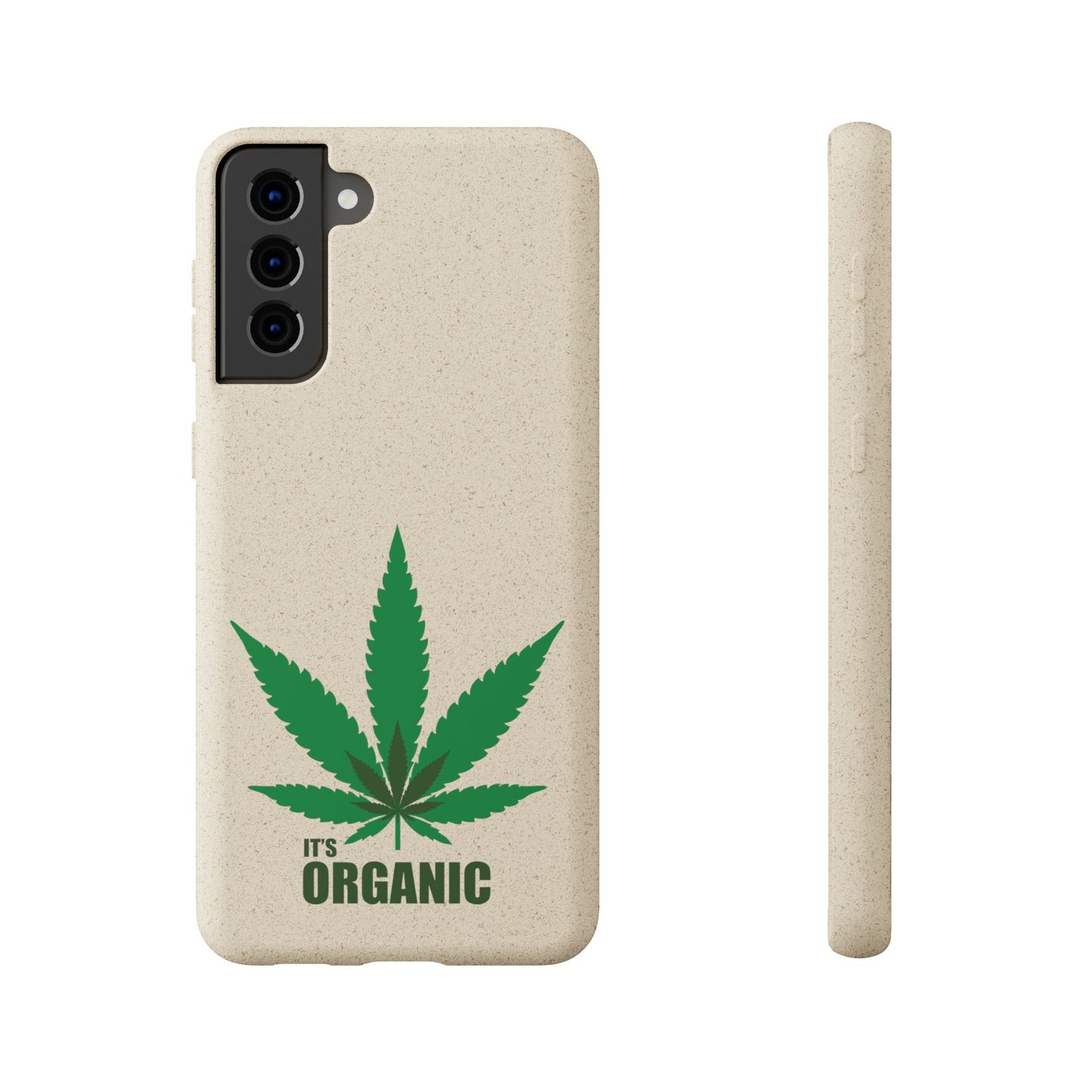 Biodegradable Phone Case - Organic Hemp Leaf Design