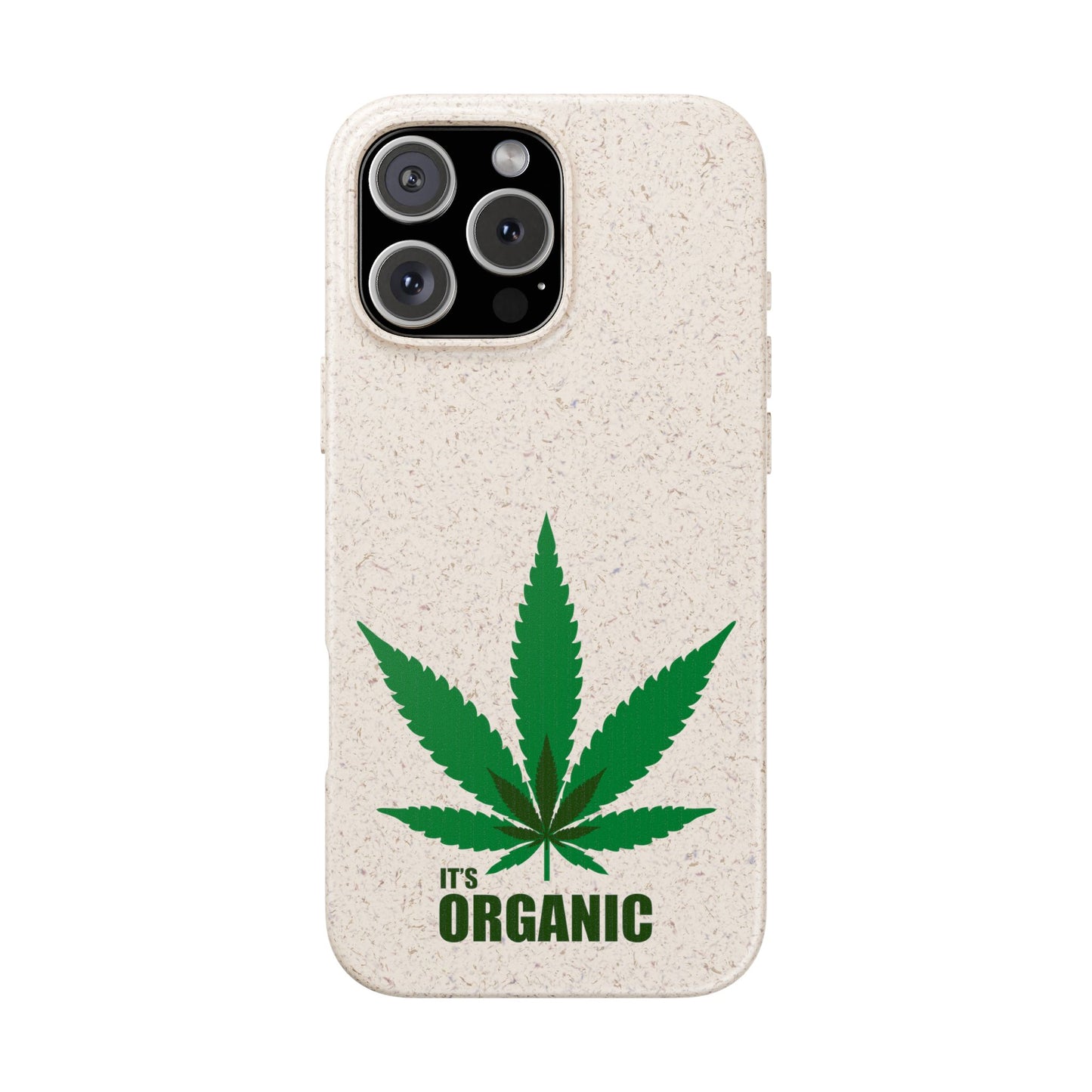 Biodegradable Phone Case - Organic Hemp Leaf Design