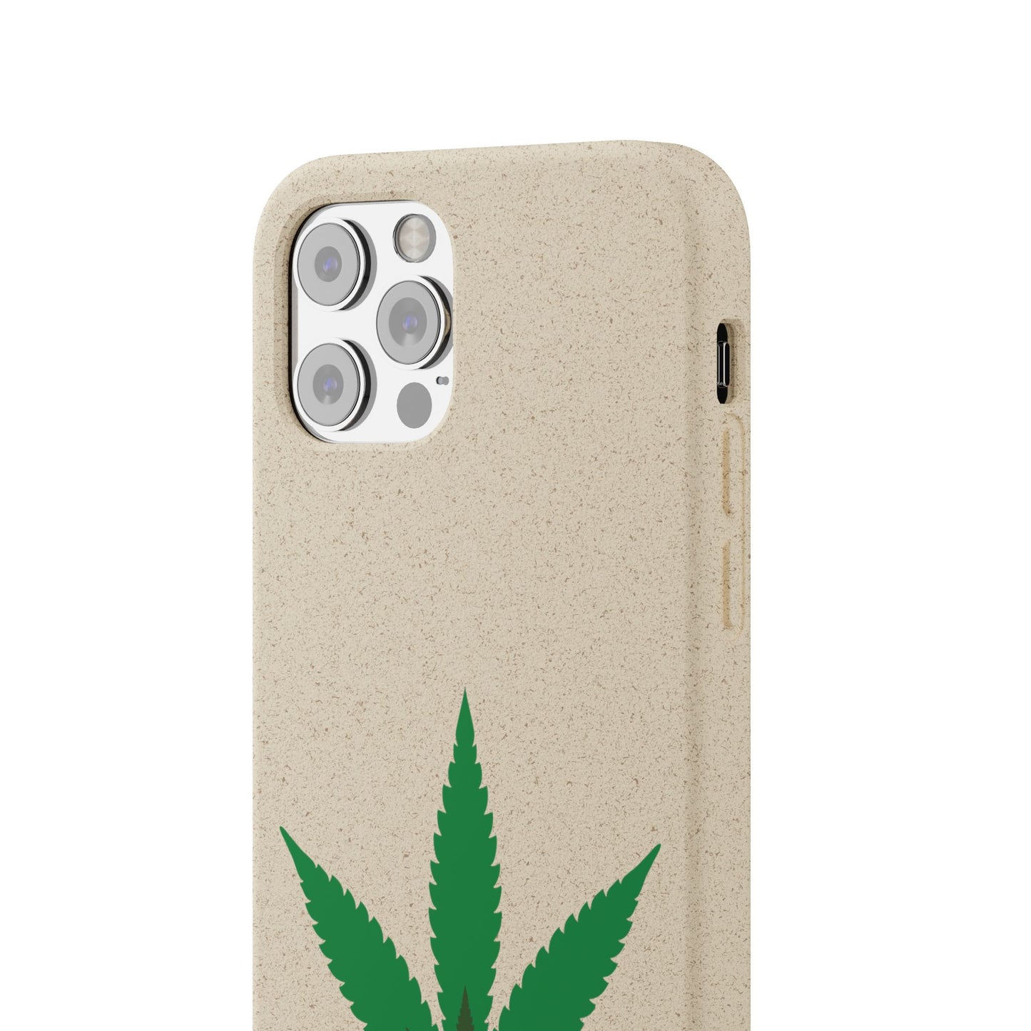 Biodegradable Phone Case - Organic Hemp Leaf Design