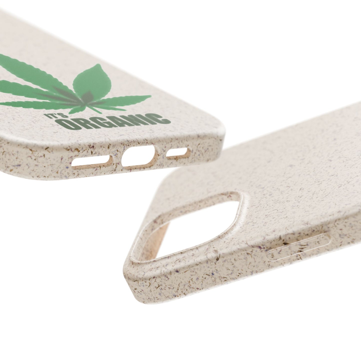 Biodegradable Phone Case - Organic Hemp Leaf Design